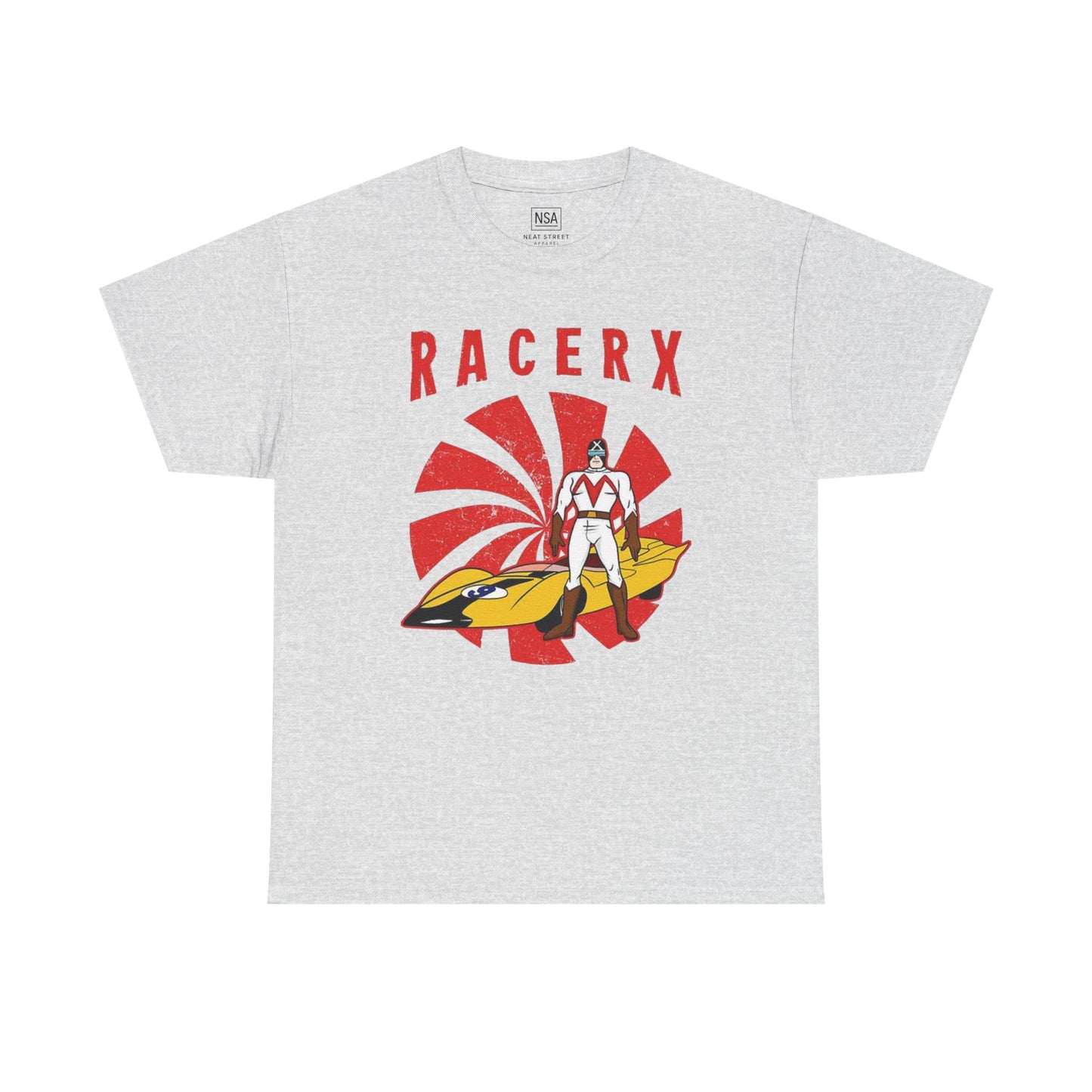 Retro Racerx Unisex Heavy Cotton Tee - Vintage Style Shirt