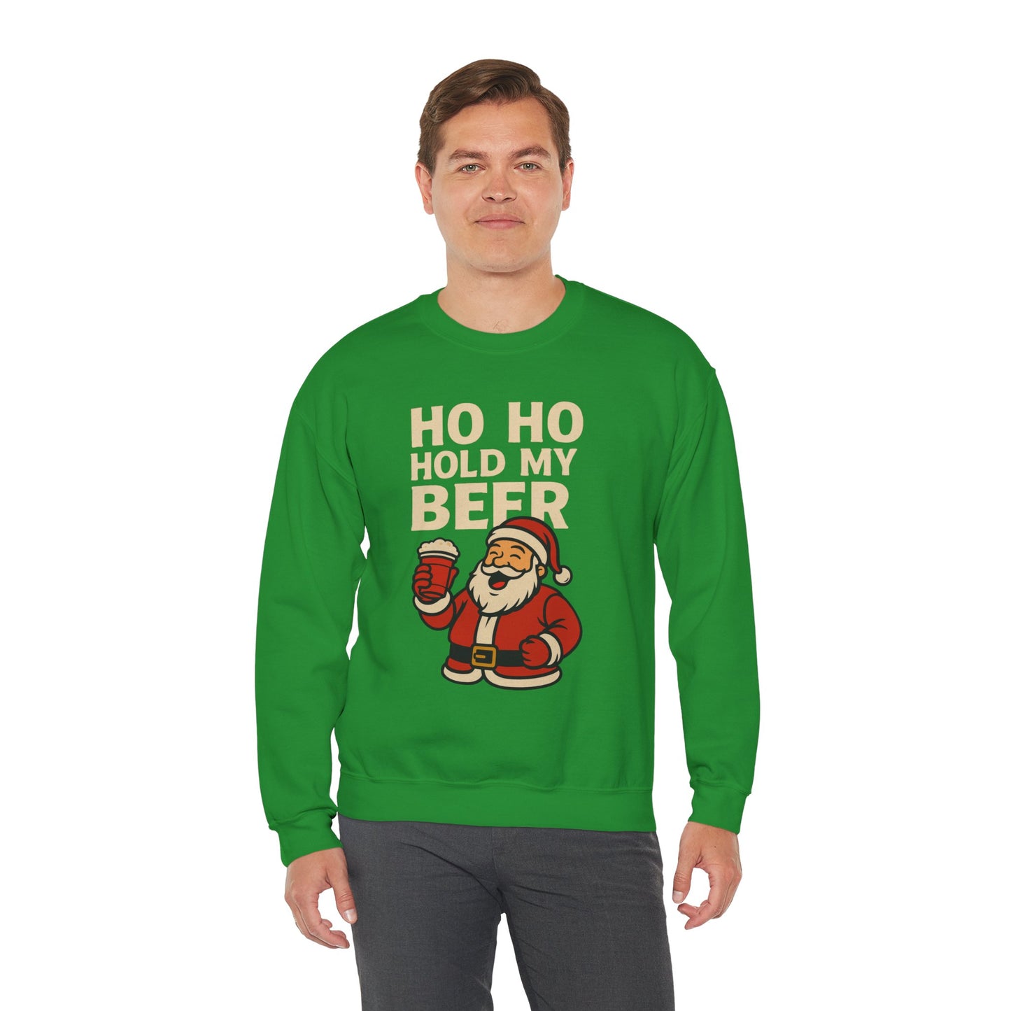 Festive Santa Sweatshirt | Holiday Apparel, Christmas Gift, Cozy Winter Wear, Funny Sweatshirt, Unisex Crewneck