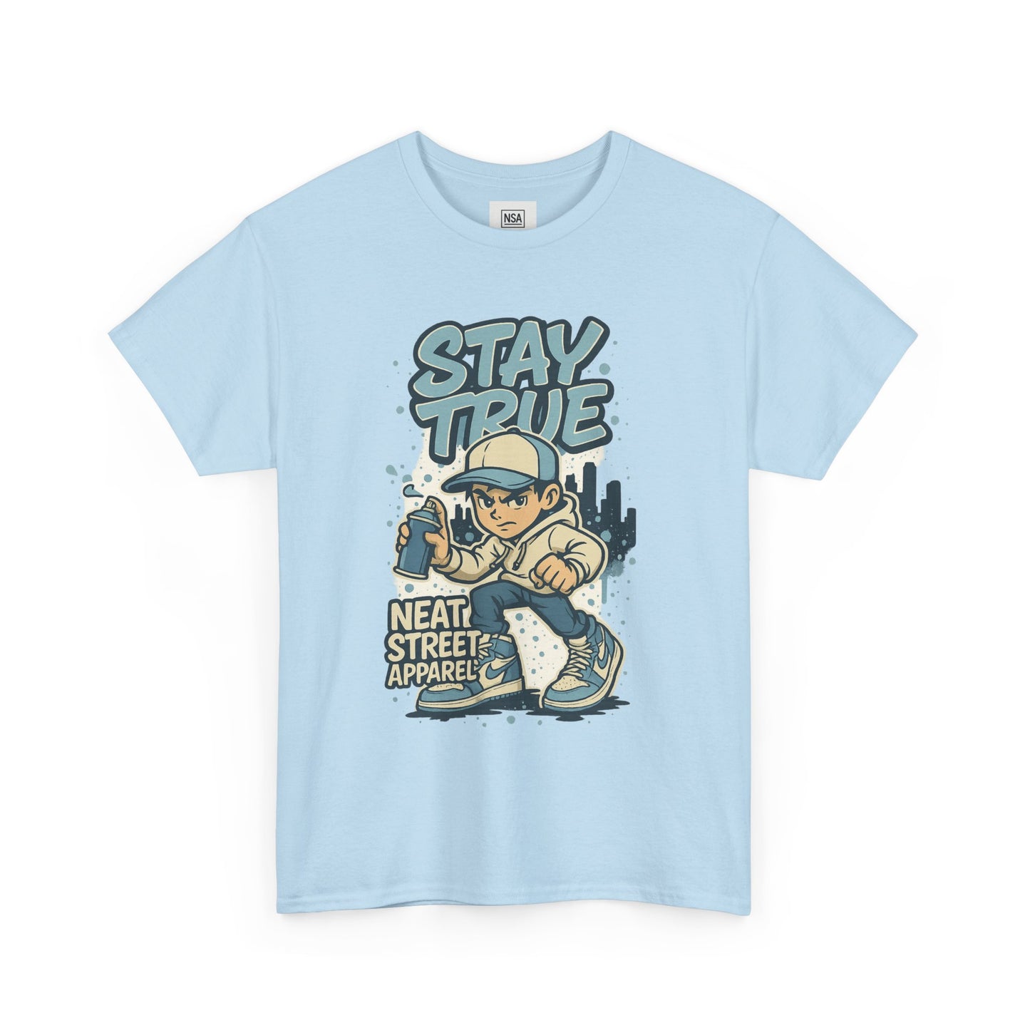 Stay True Unisex Heavy Cotton Tee - Streetwear Style Shirt for Casual Vibes