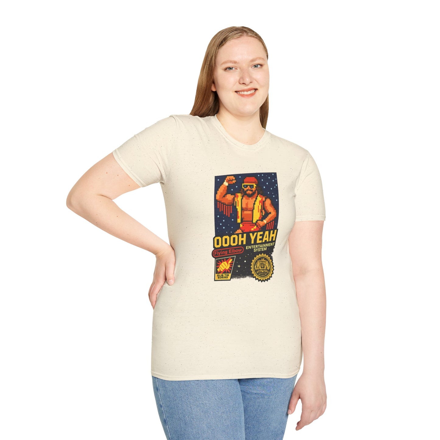 Retro Macho Man Pixel T-Shirt