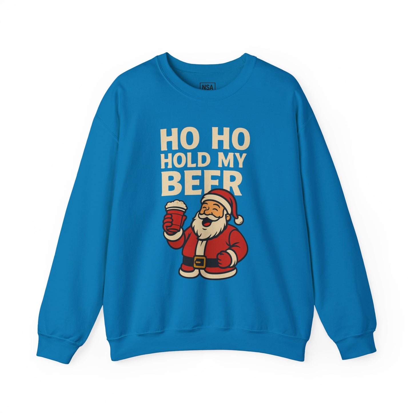 Festive Santa Sweatshirt | Holiday Apparel, Christmas Gift, Cozy Winter Wear, Funny Sweatshirt, Unisex Crewneck