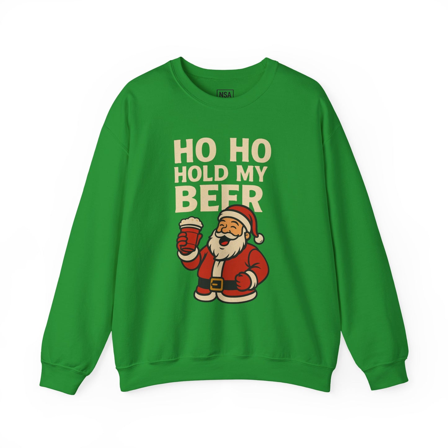 Festive Santa Sweatshirt | Holiday Apparel, Christmas Gift, Cozy Winter Wear, Funny Sweatshirt, Unisex Crewneck
