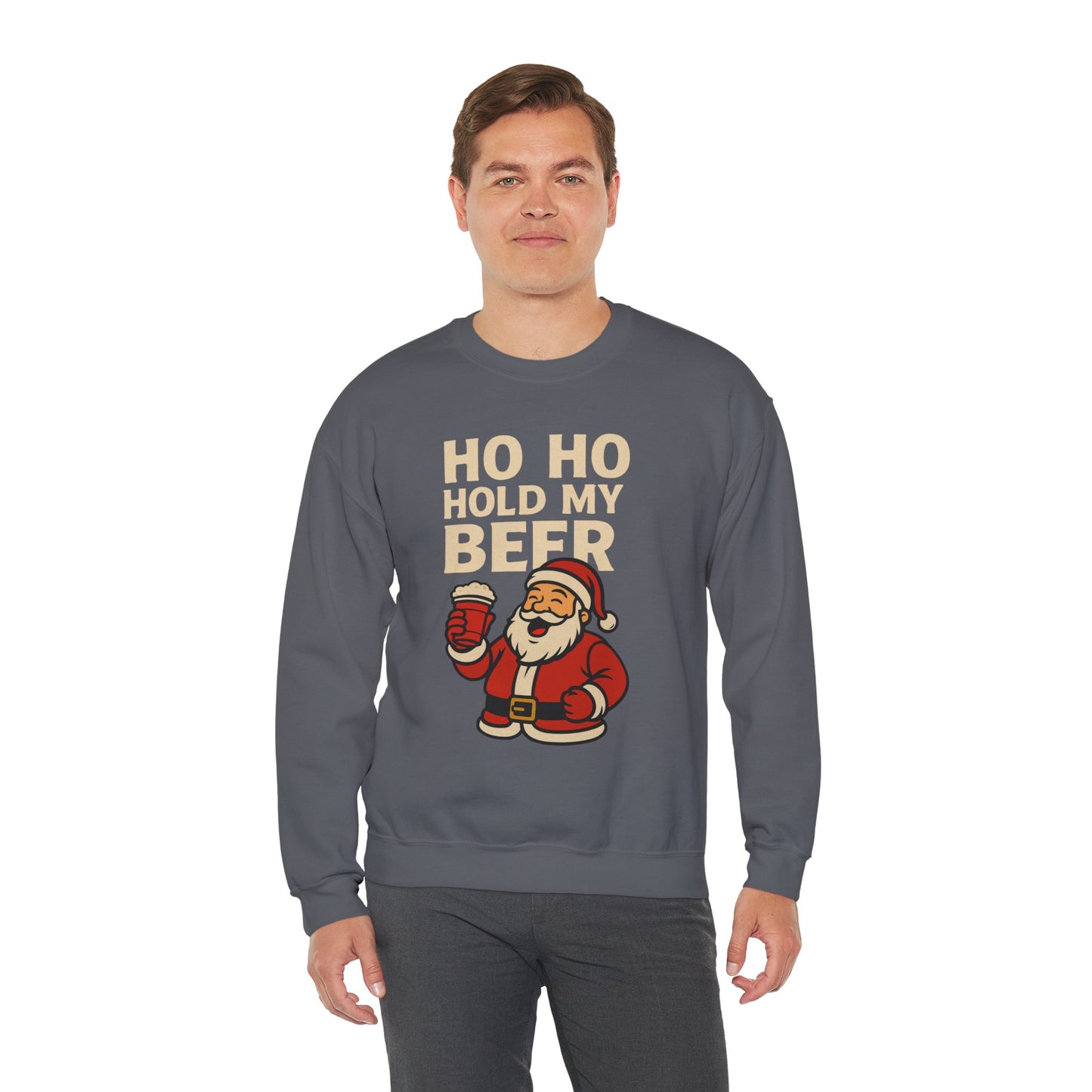 Festive Santa Sweatshirt | Holiday Apparel, Christmas Gift, Cozy Winter Wear, Funny Sweatshirt, Unisex Crewneck