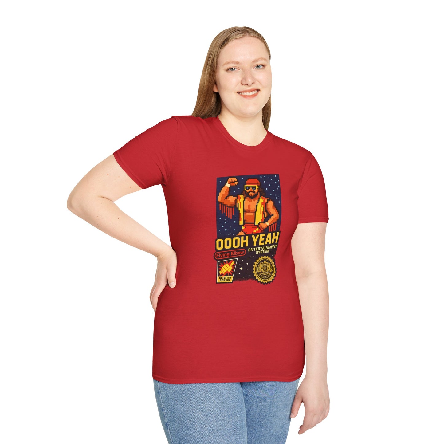 Retro Macho Man Pixel T-Shirt