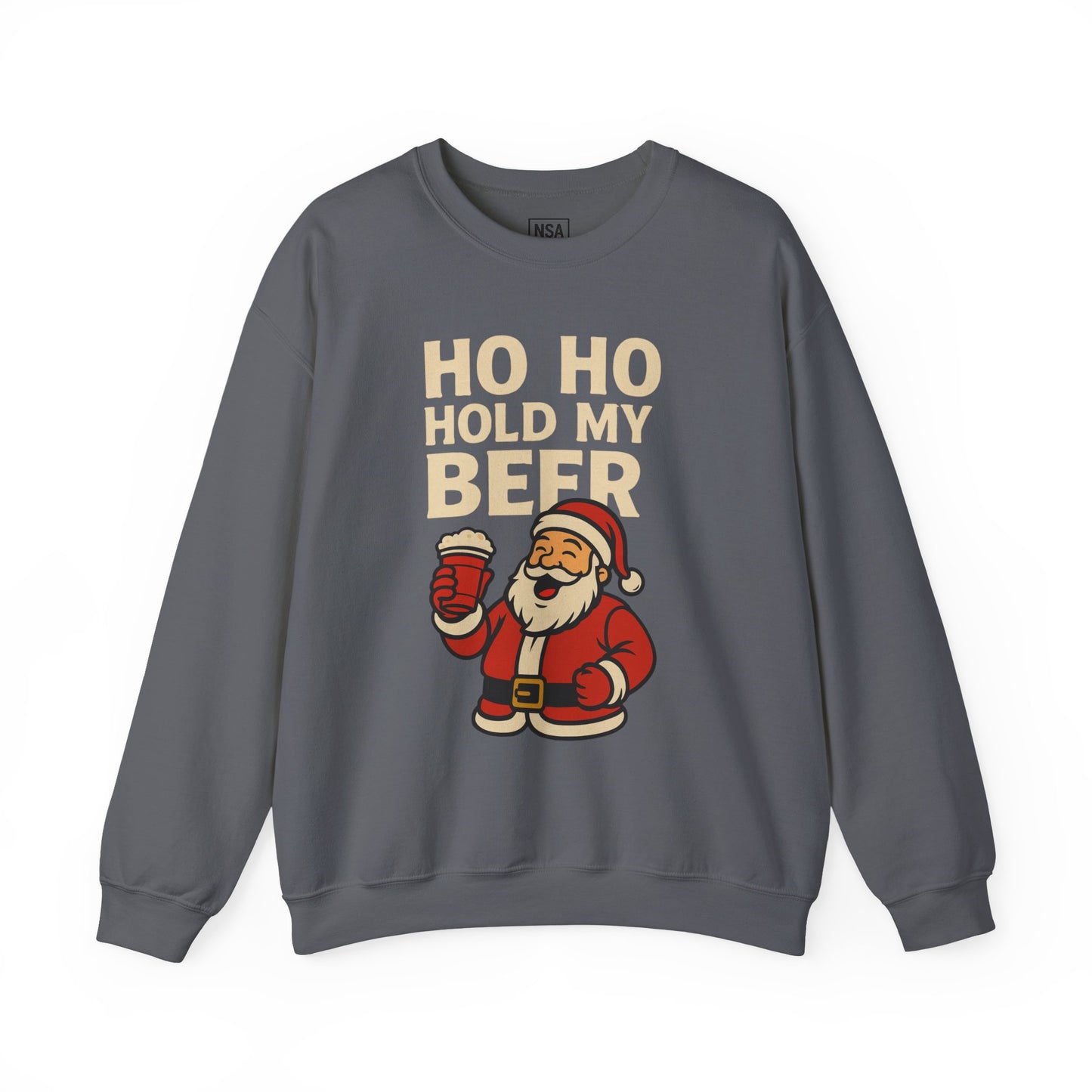 Festive Santa Sweatshirt | Holiday Apparel, Christmas Gift, Cozy Winter Wear, Funny Sweatshirt, Unisex Crewneck