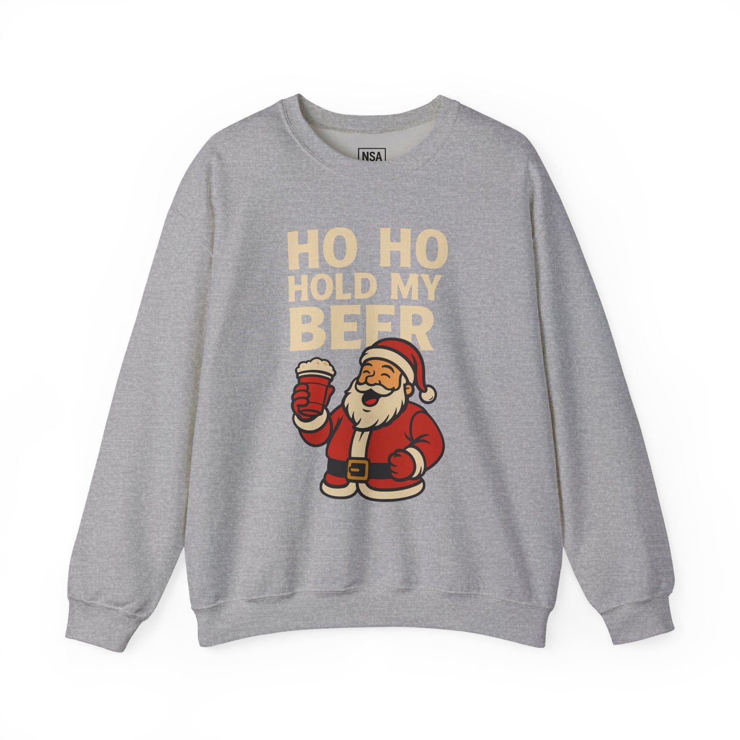 Festive Santa Sweatshirt | Holiday Apparel, Christmas Gift, Cozy Winter Wear, Funny Sweatshirt, Unisex Crewneck