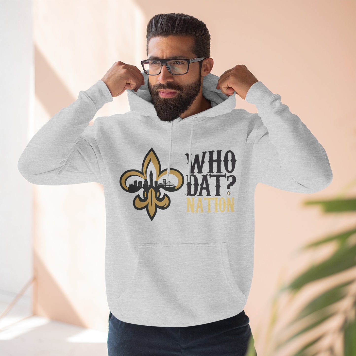 Who Dat Nation Fleur-de-lis Hoodie – New Orleans Football Fan Pullover
