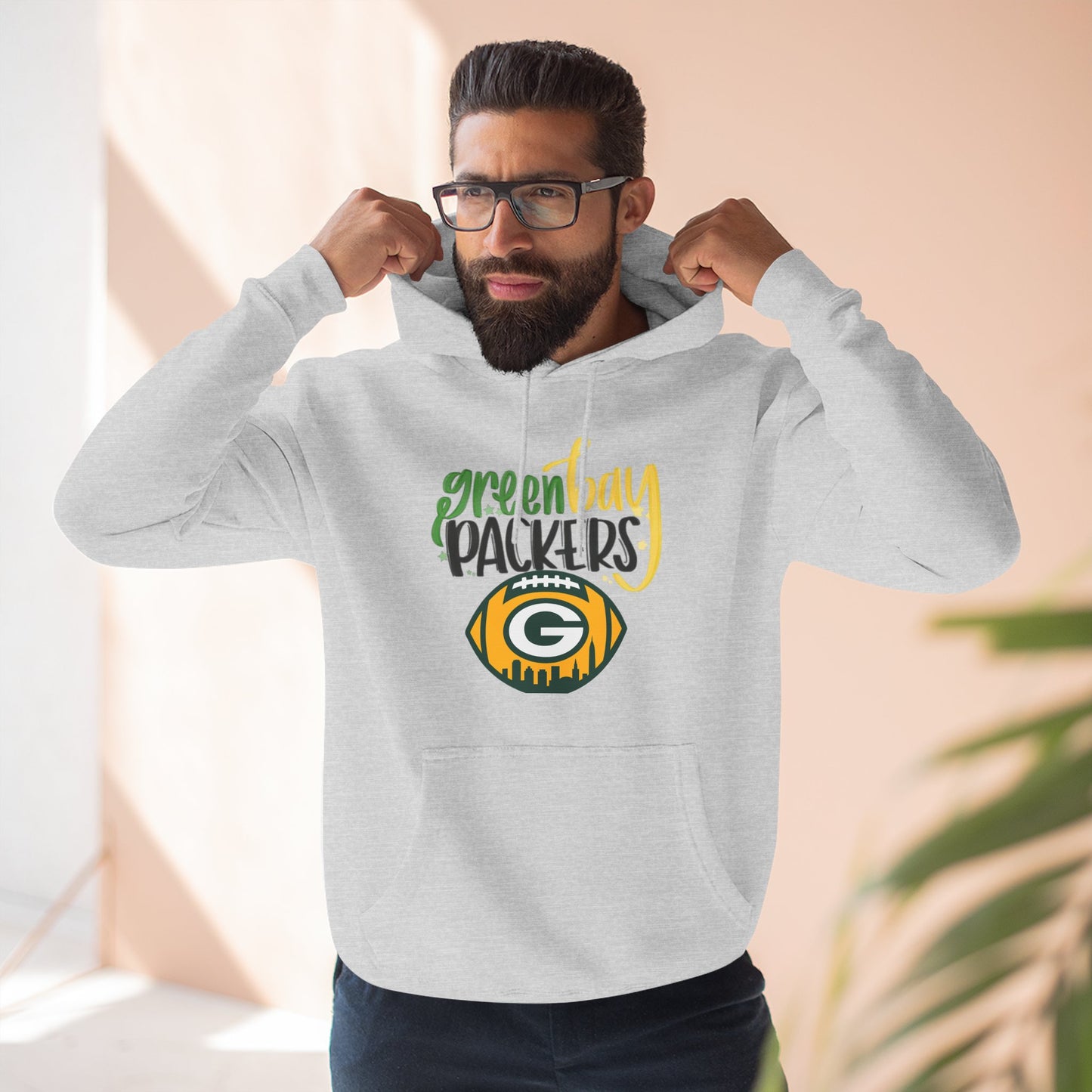 Green Bay Packers Logo Hoodie — Fleece Pullover for Fans