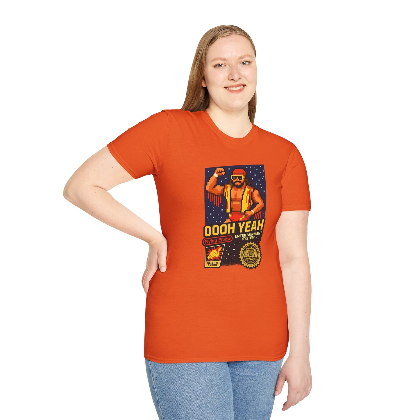 Retro Macho Man Pixel T-Shirt