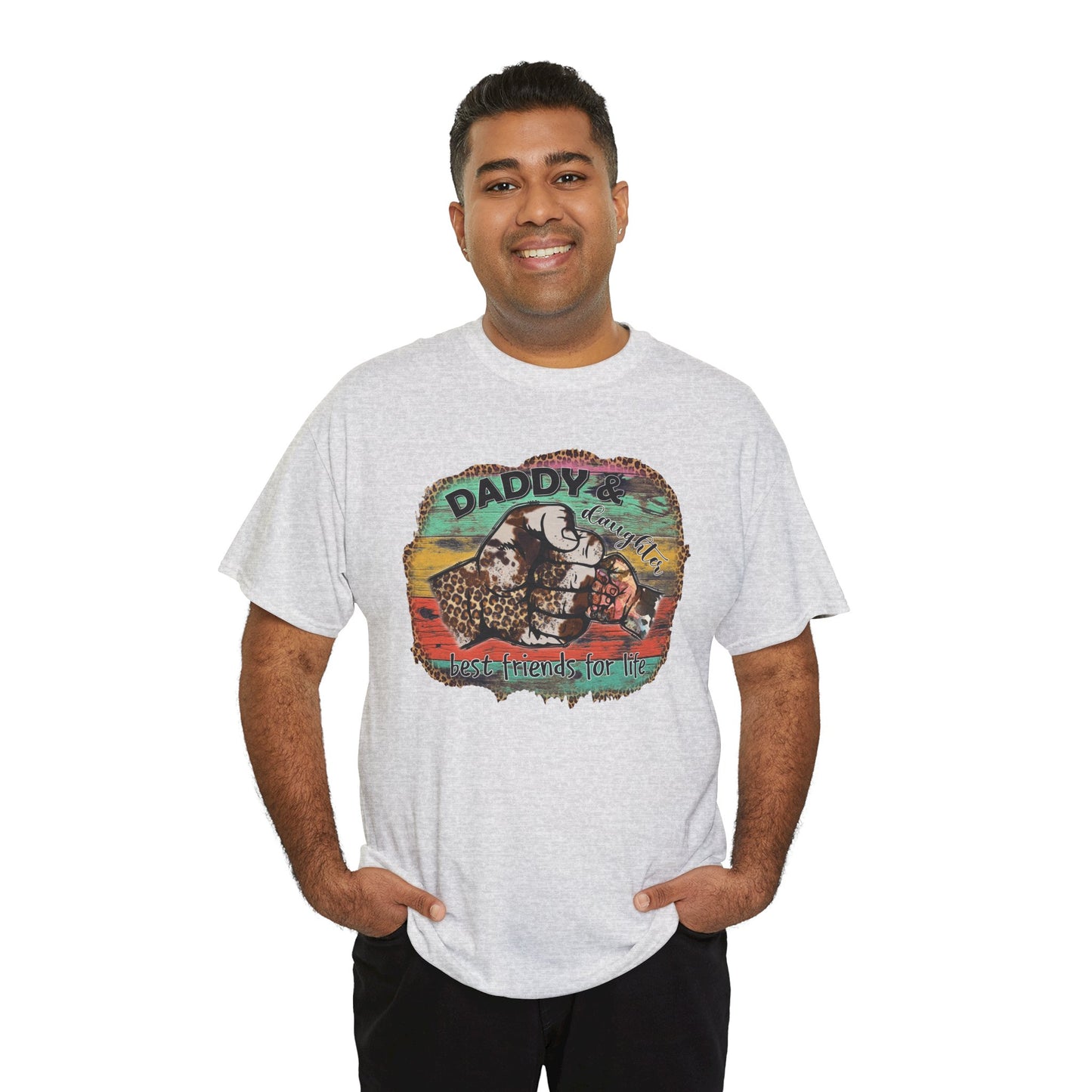 Rasta Retro Graphic Tee for Dads | Unisex Heavy Cotton T-Shirt