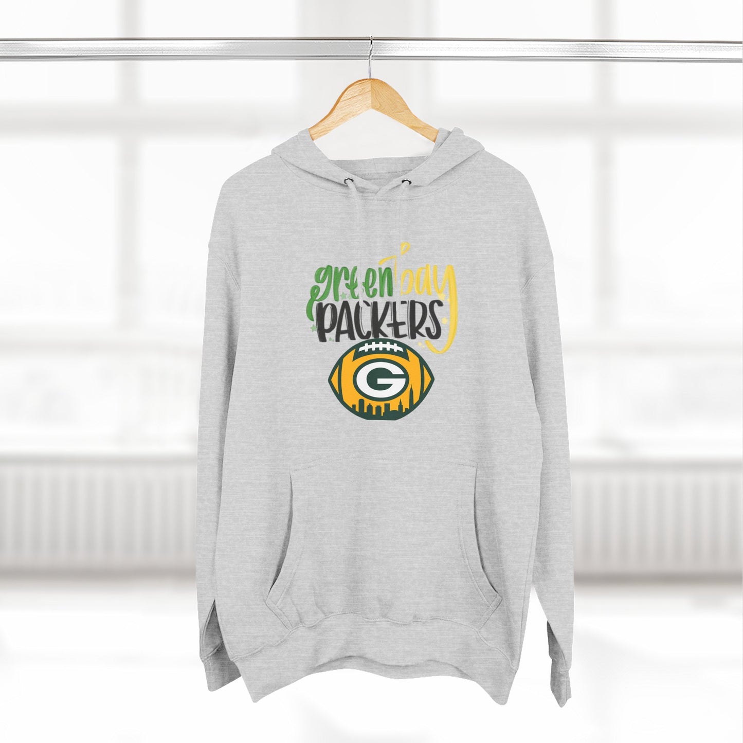 Green Bay Packers Logo Hoodie — Fleece Pullover for Fans