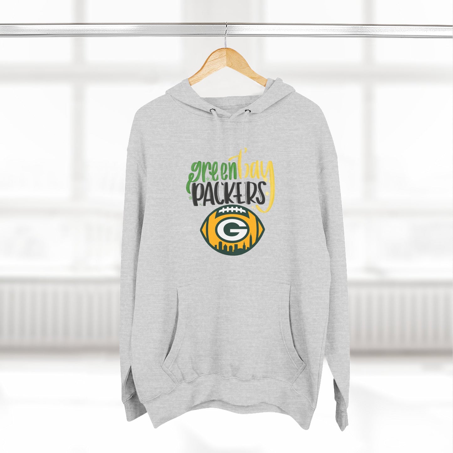 Green Bay Packers Logo Hoodie — Fleece Pullover for Fans