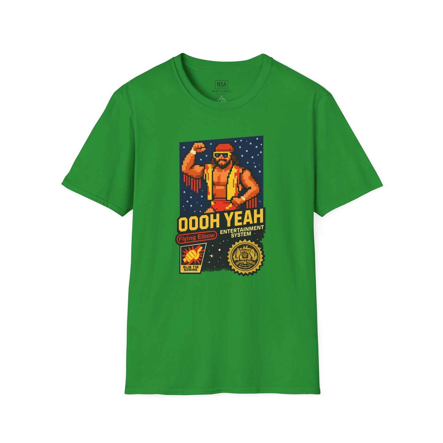 Retro Macho Man Pixel T-Shirt