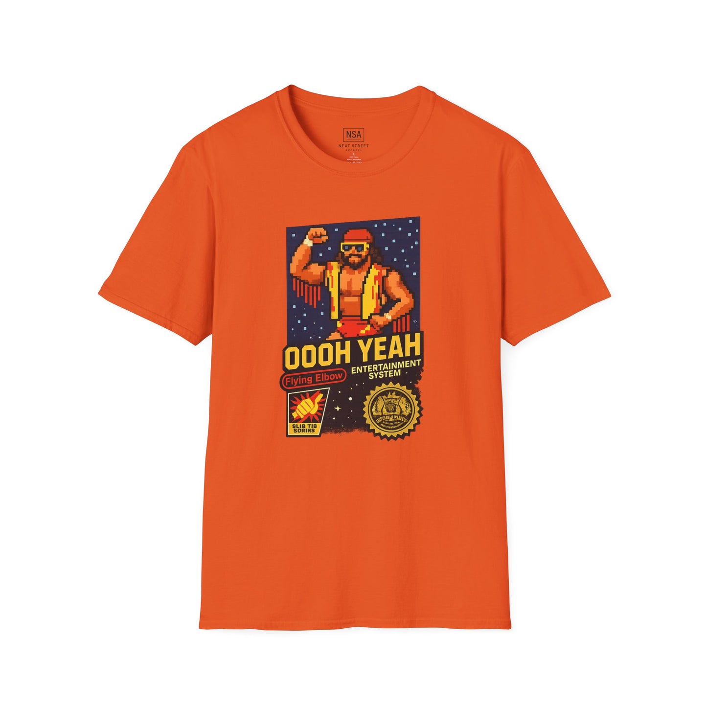 Retro Macho Man Pixel T-Shirt