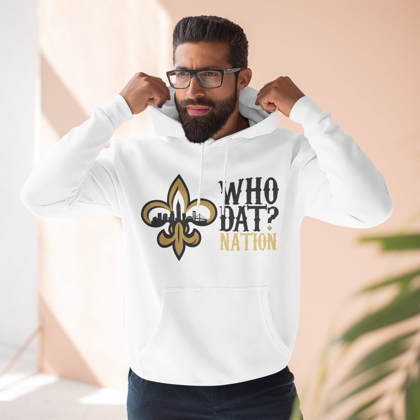Who Dat Nation Fleur-de-lis Hoodie – New Orleans Football Fan Pullover