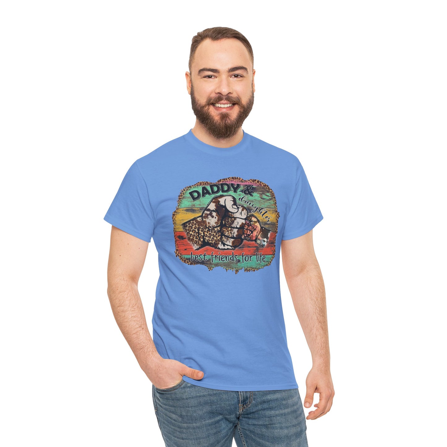 Rasta Retro Graphic Tee for Dads | Unisex Heavy Cotton T-Shirt