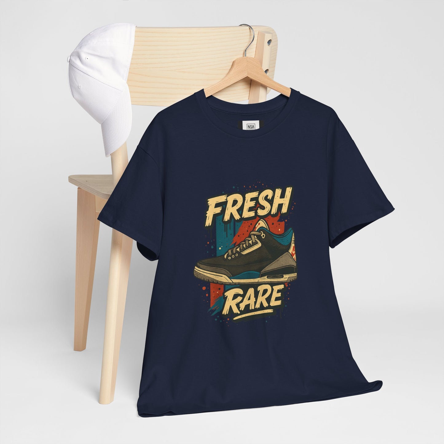 Streetwear Graphic Tee - 'Fresh-Rare' Unisex Heavy Cotton T-Shirt for Rare Air Jordan 3 release