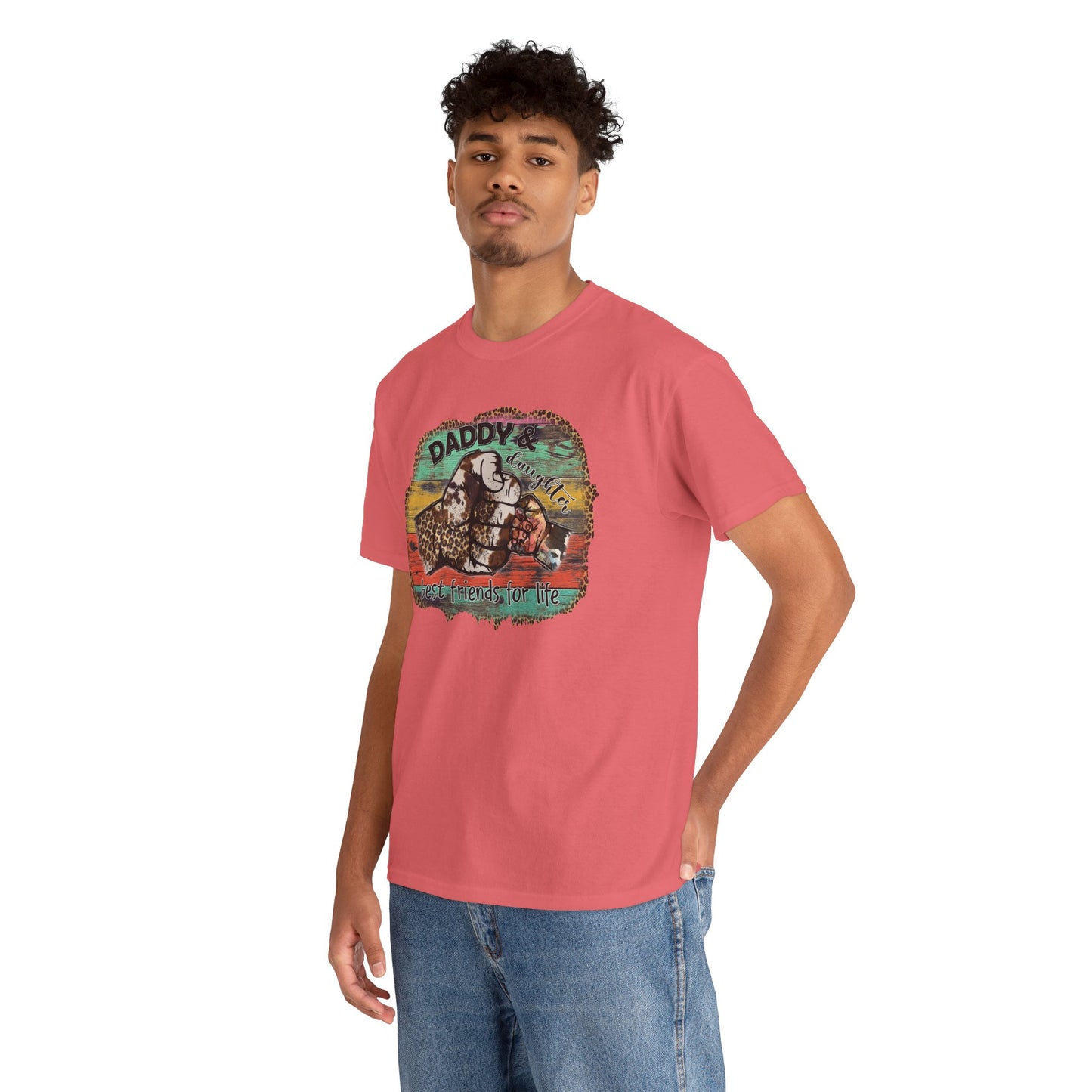 Rasta Retro Graphic Tee for Dads | Unisex Heavy Cotton T-Shirt