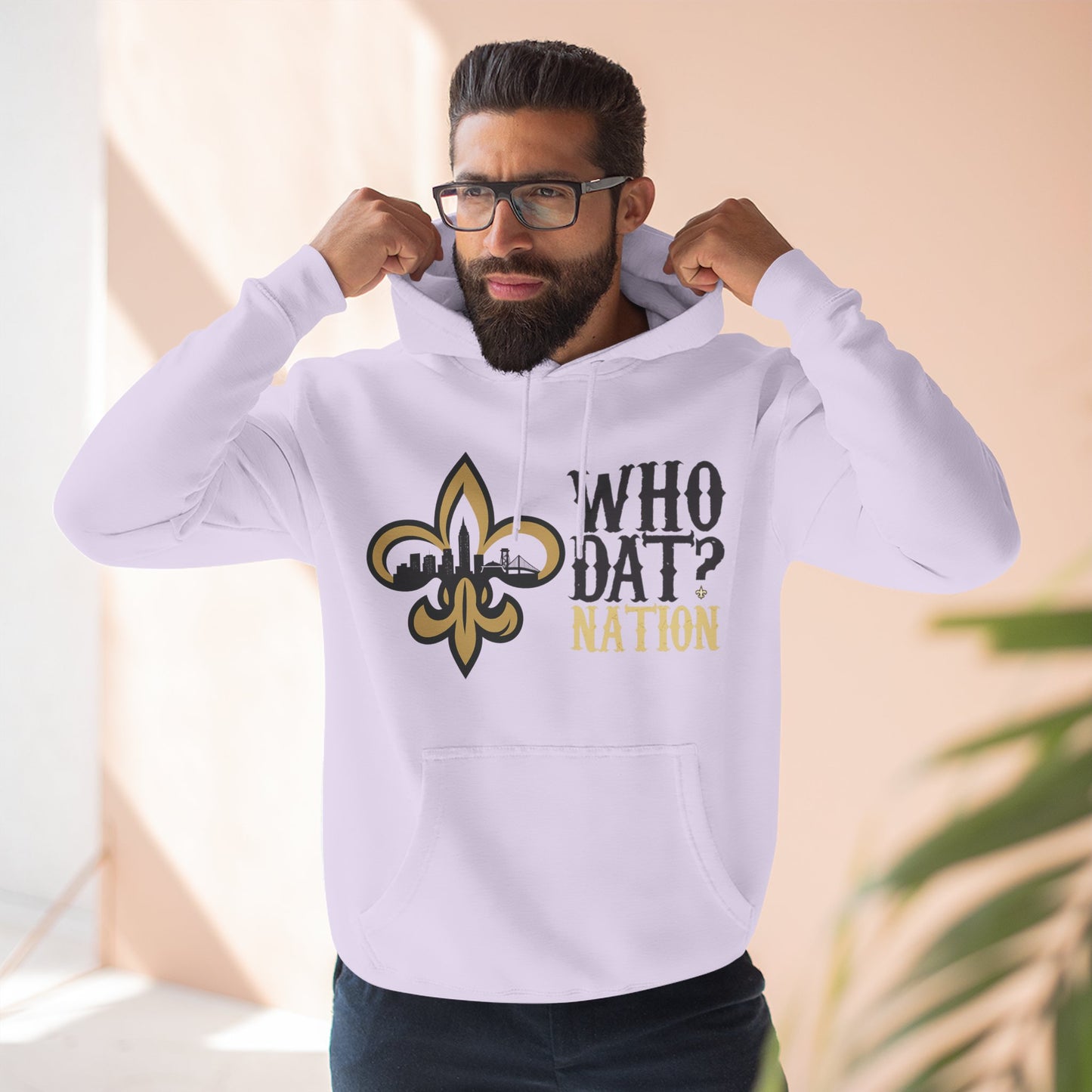 Who Dat Nation Fleur-de-lis Hoodie – New Orleans Football Fan Pullover
