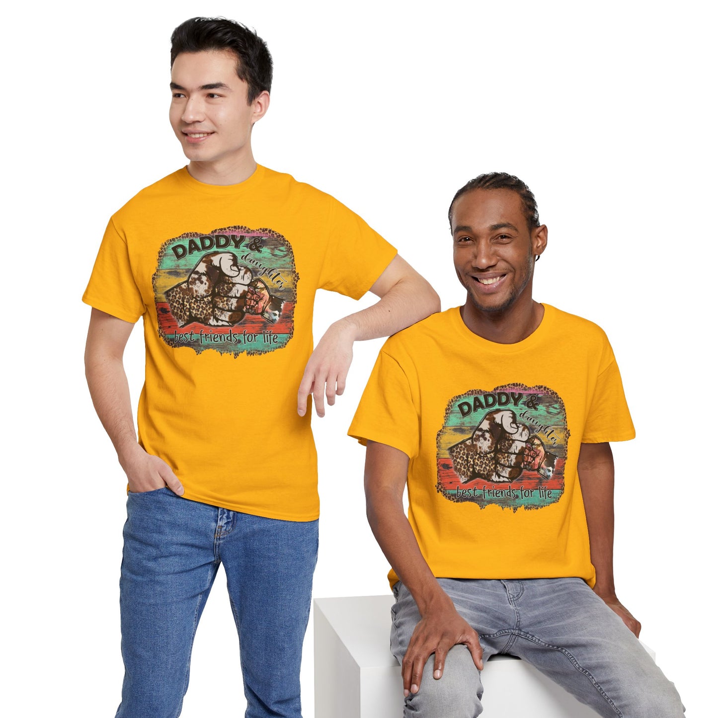 Rasta Retro Graphic Tee for Dads | Unisex Heavy Cotton T-Shirt
