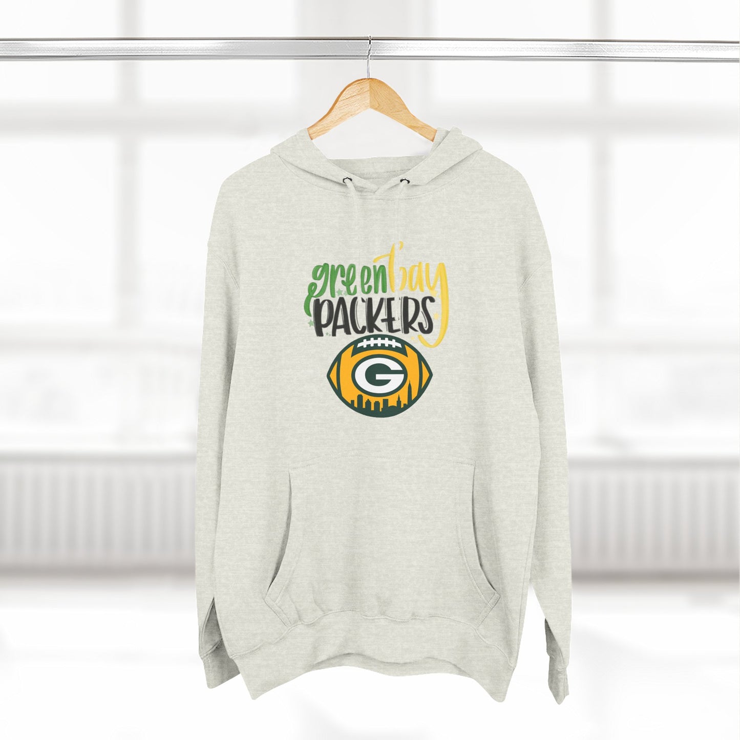 Green Bay Packers Logo Hoodie — Fleece Pullover for Fans