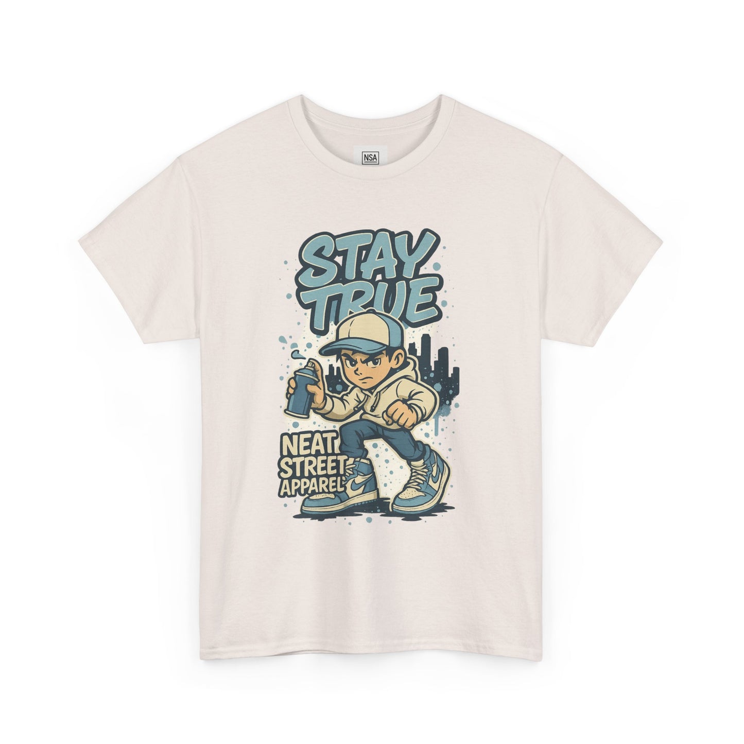 Stay True Unisex Heavy Cotton Tee - Streetwear Style Shirt for Casual Vibes