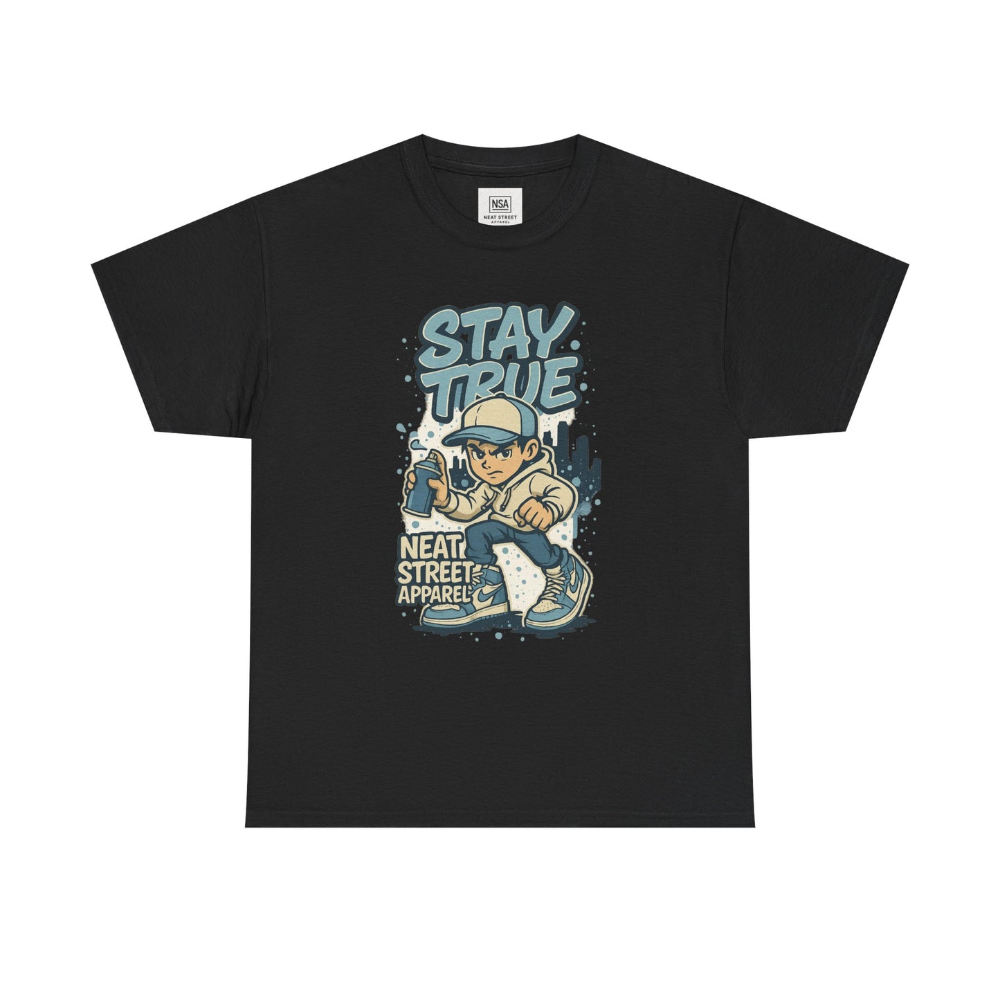 Stay True Unisex Heavy Cotton Tee - Streetwear Style Shirt for Casual Vibes