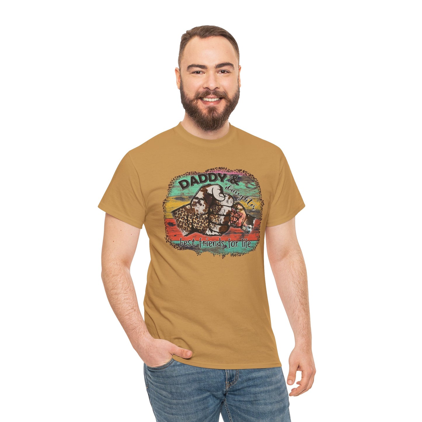Rasta Retro Graphic Tee for Dads | Unisex Heavy Cotton T-Shirt