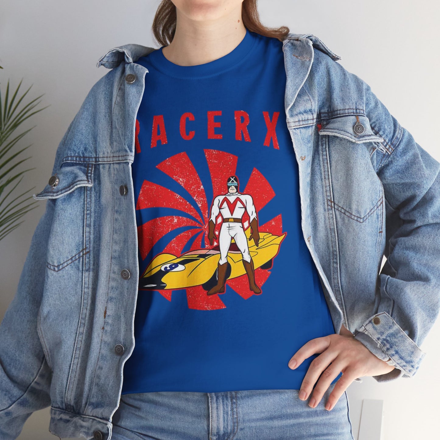 Retro Racerx Unisex Heavy Cotton Tee - Vintage Style Shirt