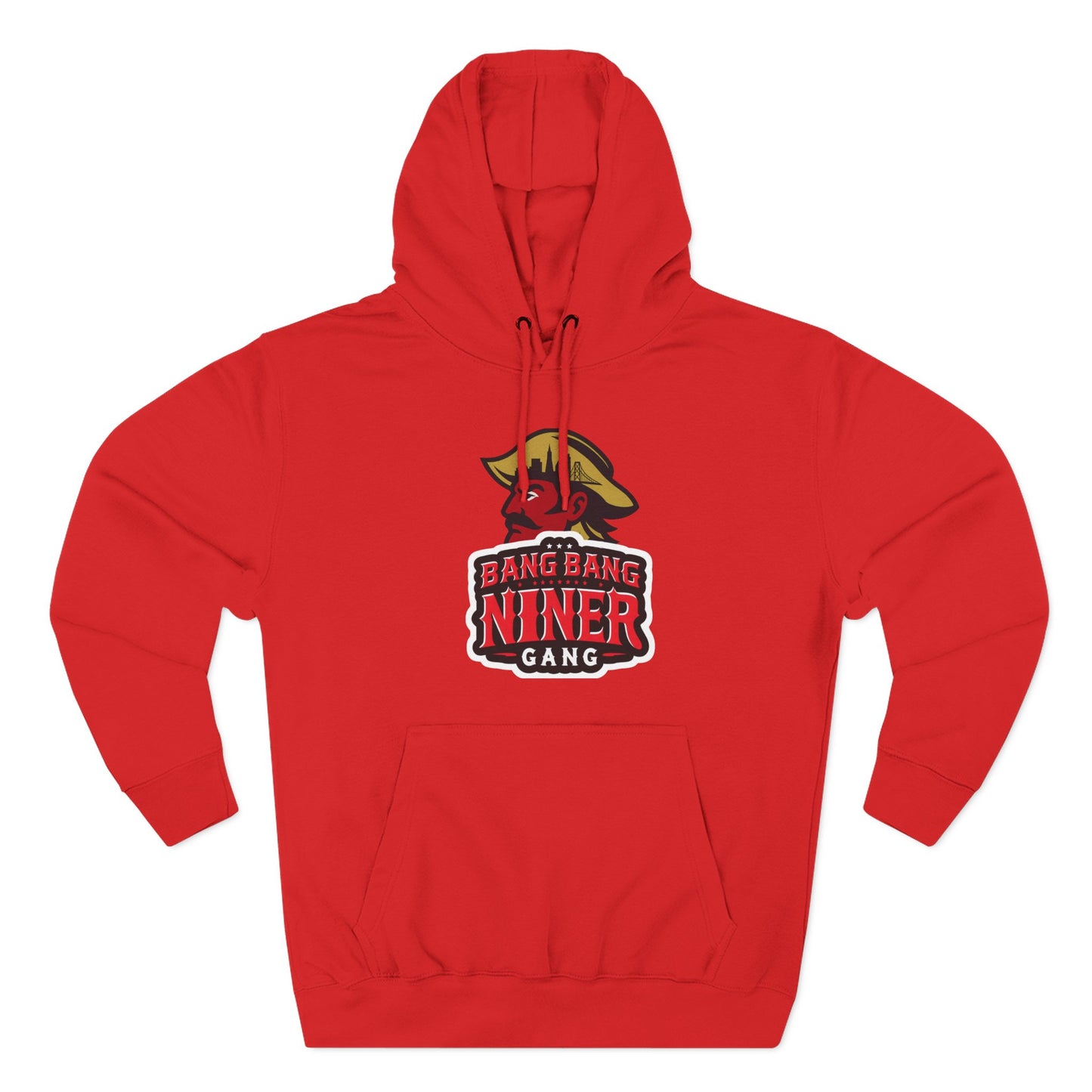 Niner Gang Logo Hoodie — 'Bang Bang Niner' Fleece Pullover