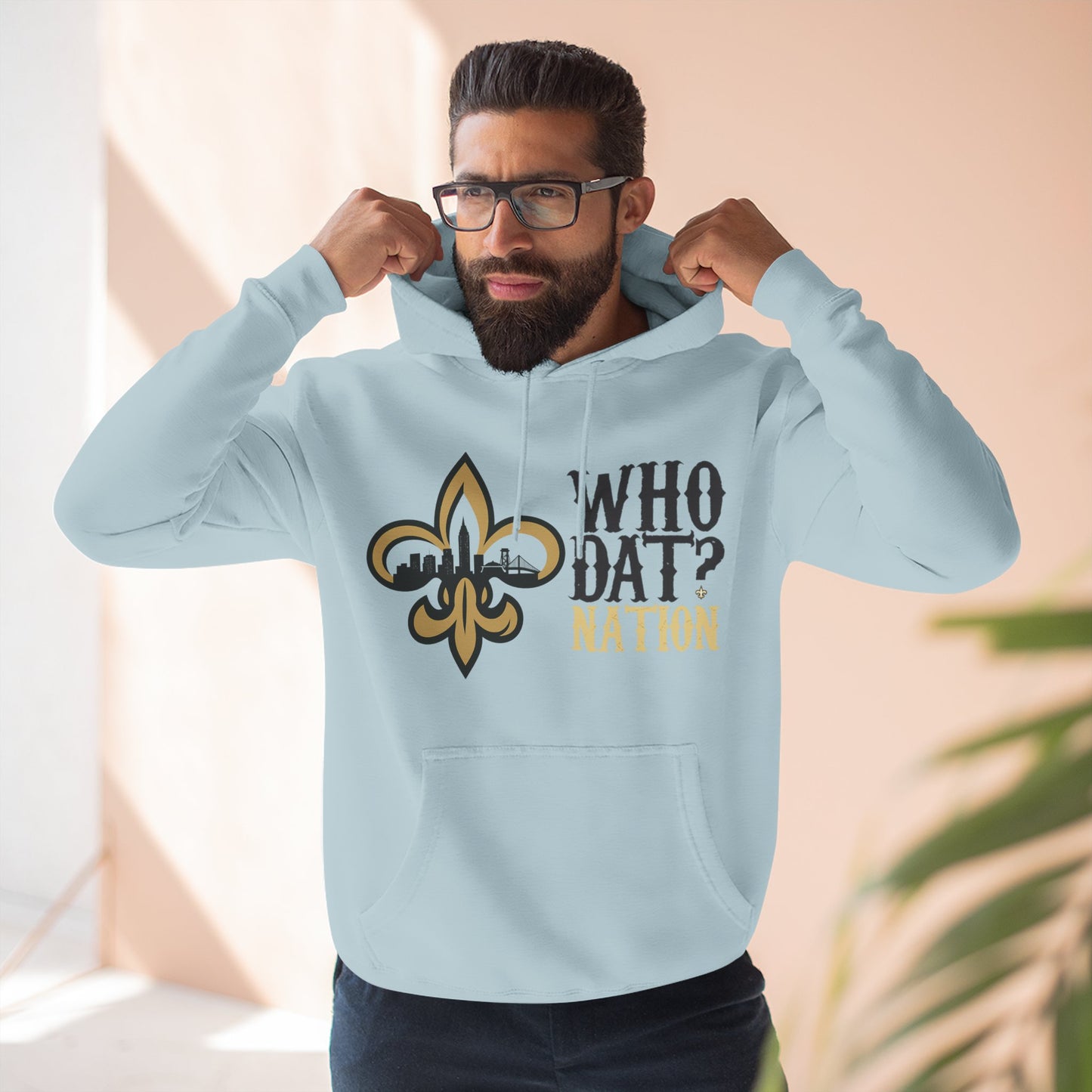 Who Dat Nation Fleur-de-lis Hoodie – New Orleans Football Fan Pullover