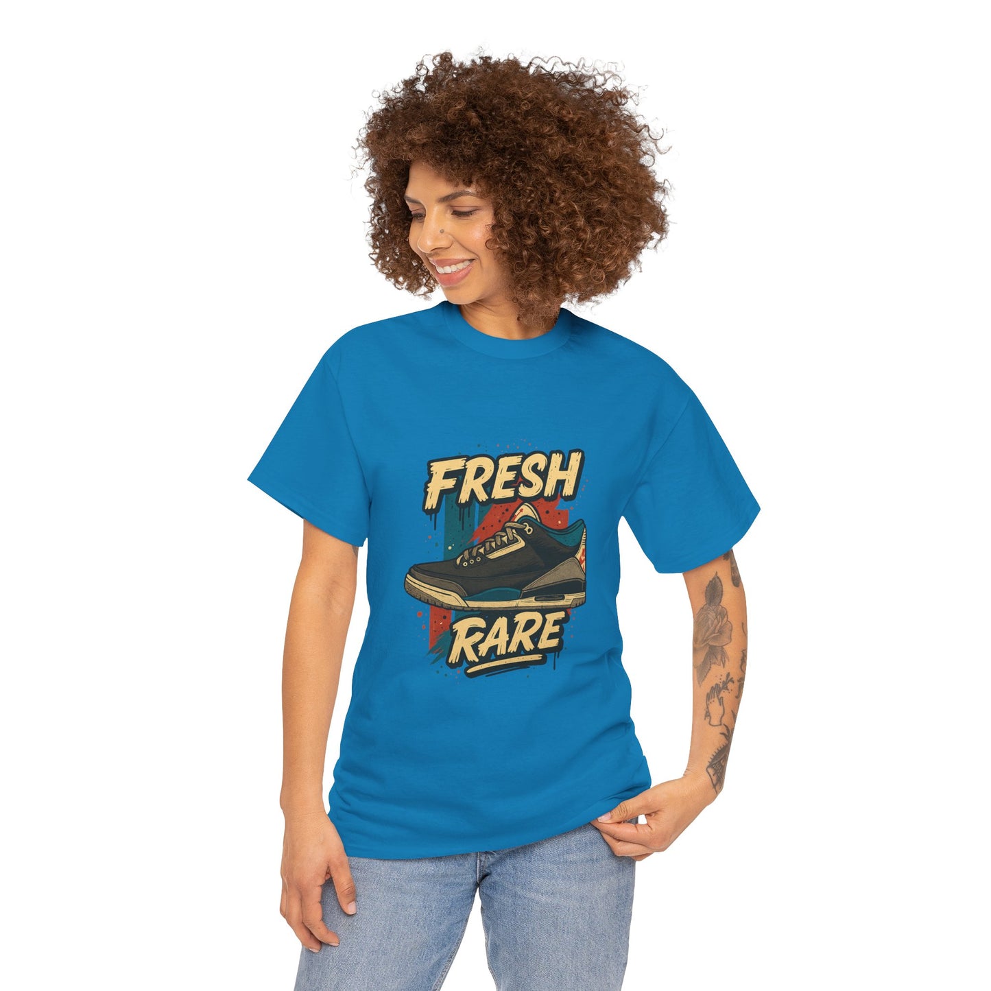 Streetwear Graphic Tee - 'Fresh-Rare' Unisex Heavy Cotton T-Shirt for Rare Air Jordan 3 release