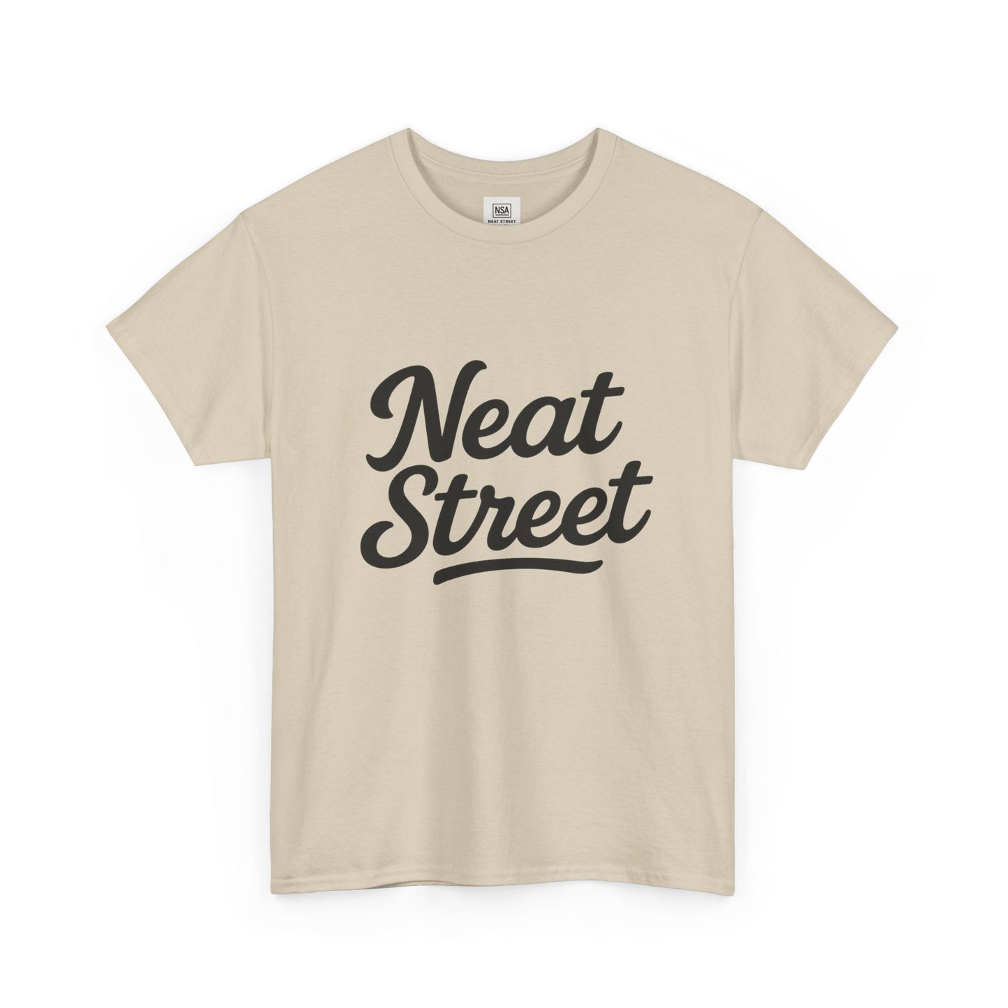 'Neat Street' Basic Tee (Black letters)
