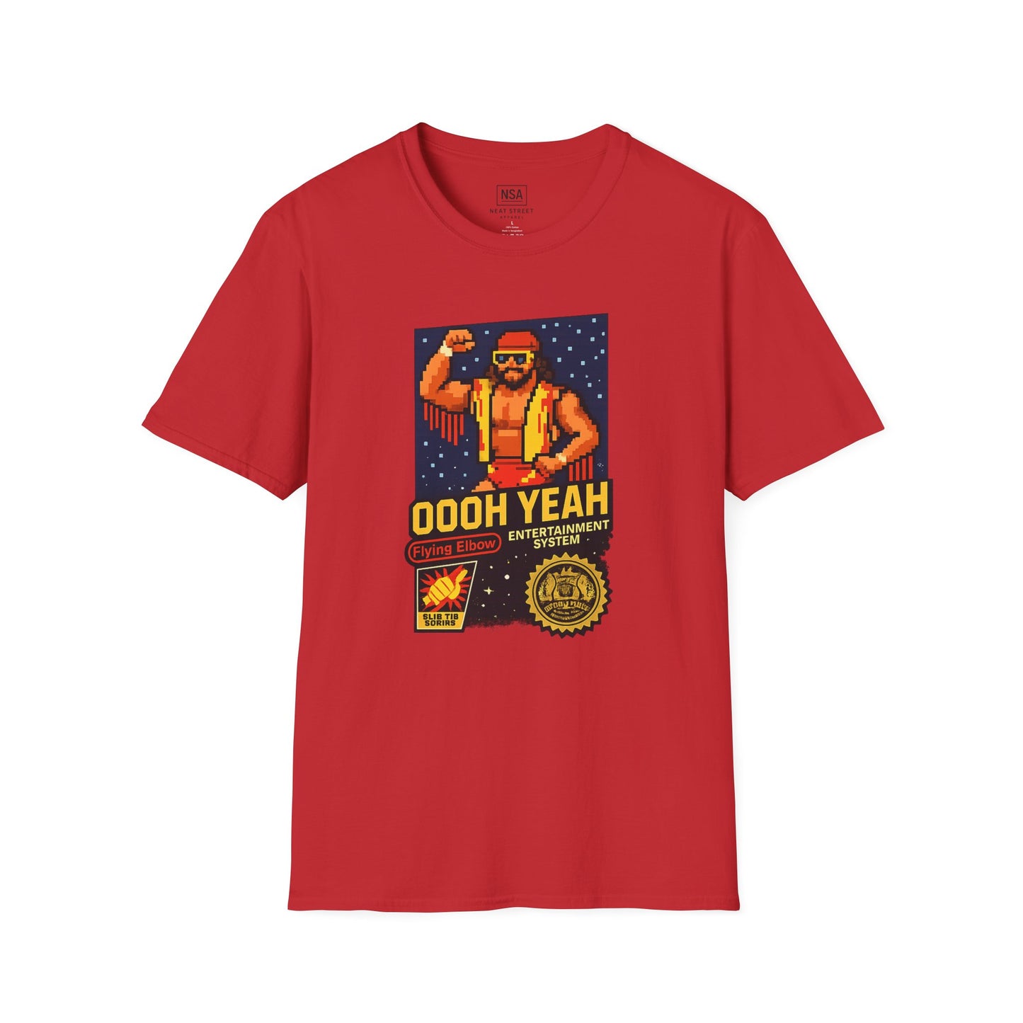 Retro Macho Man Pixel T-Shirt
