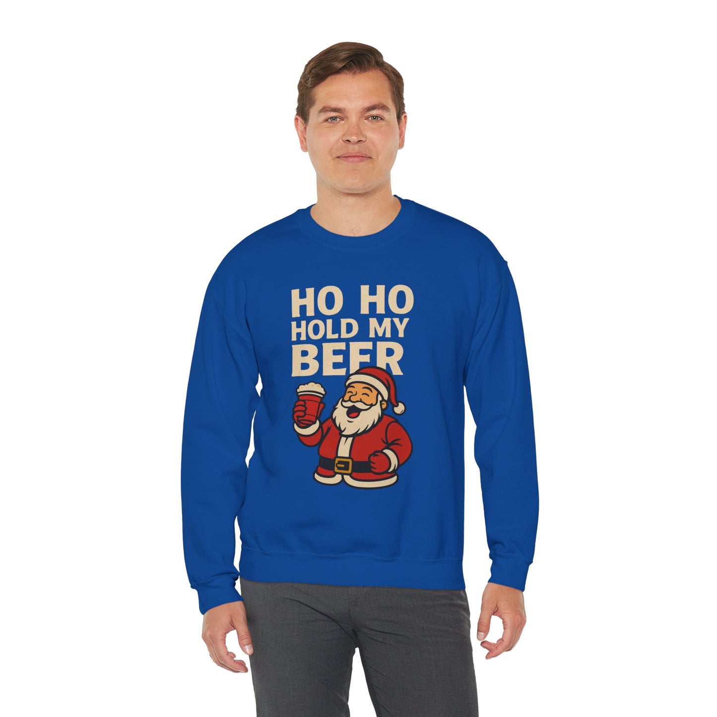 Festive Santa Sweatshirt | Holiday Apparel, Christmas Gift, Cozy Winter Wear, Funny Sweatshirt, Unisex Crewneck