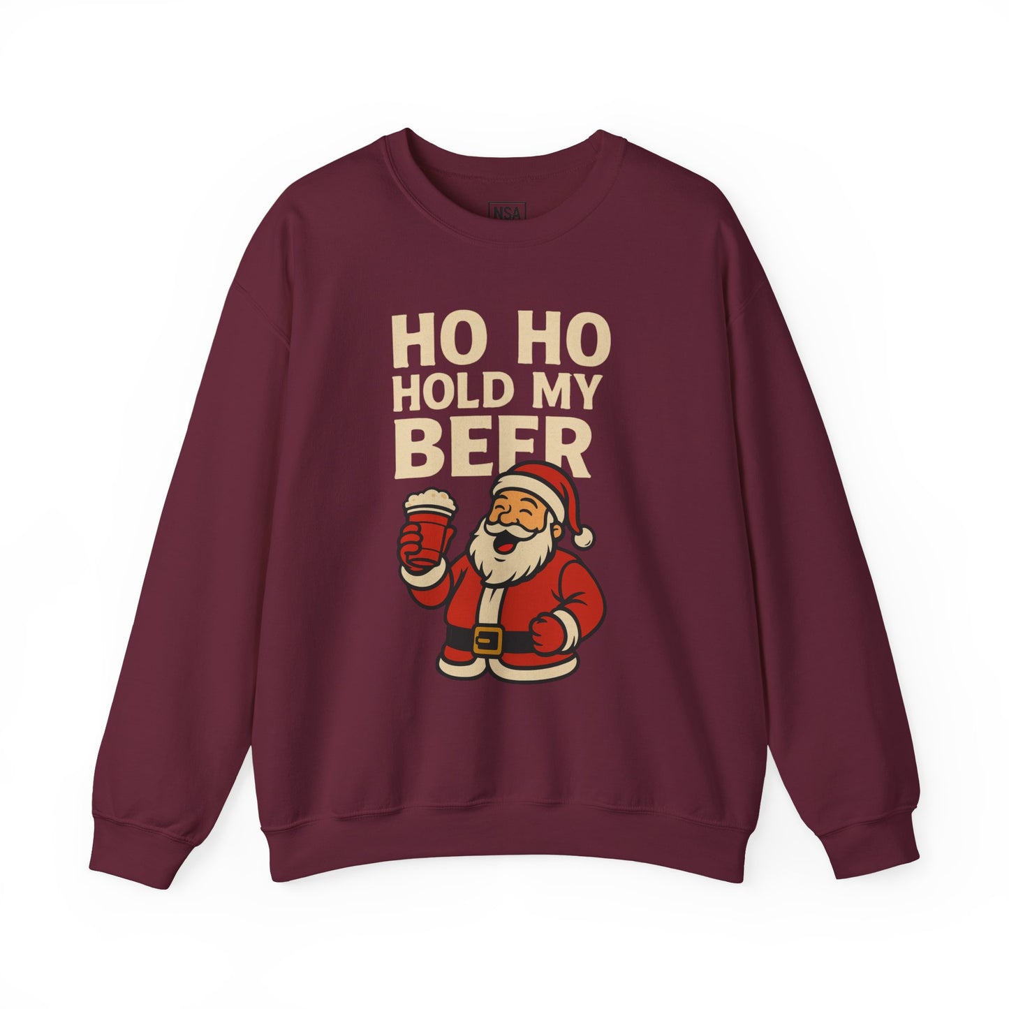 Festive Santa Sweatshirt | Holiday Apparel, Christmas Gift, Cozy Winter Wear, Funny Sweatshirt, Unisex Crewneck