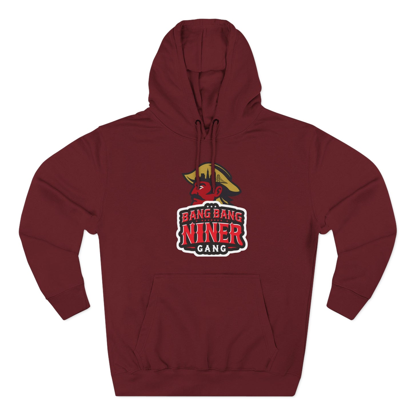 Niner Gang Logo Hoodie — 'Bang Bang Niner' Fleece Pullover