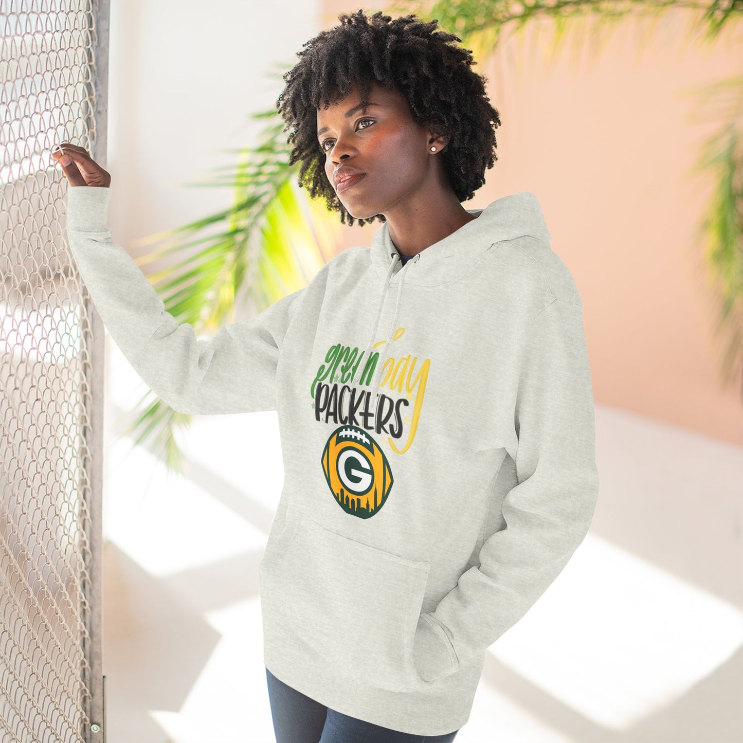 Green Bay Packers Logo Hoodie — Fleece Pullover for Fans