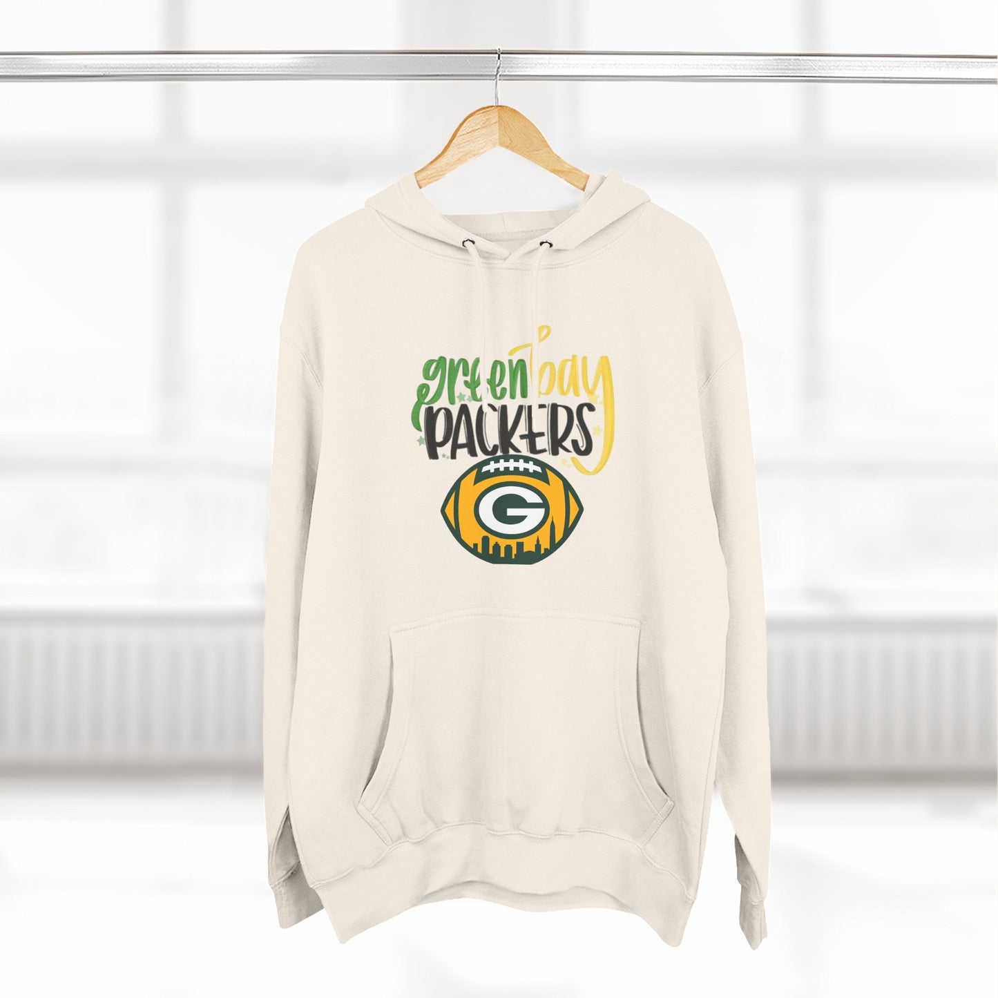Green Bay Packers Logo Hoodie — Fleece Pullover for Fans
