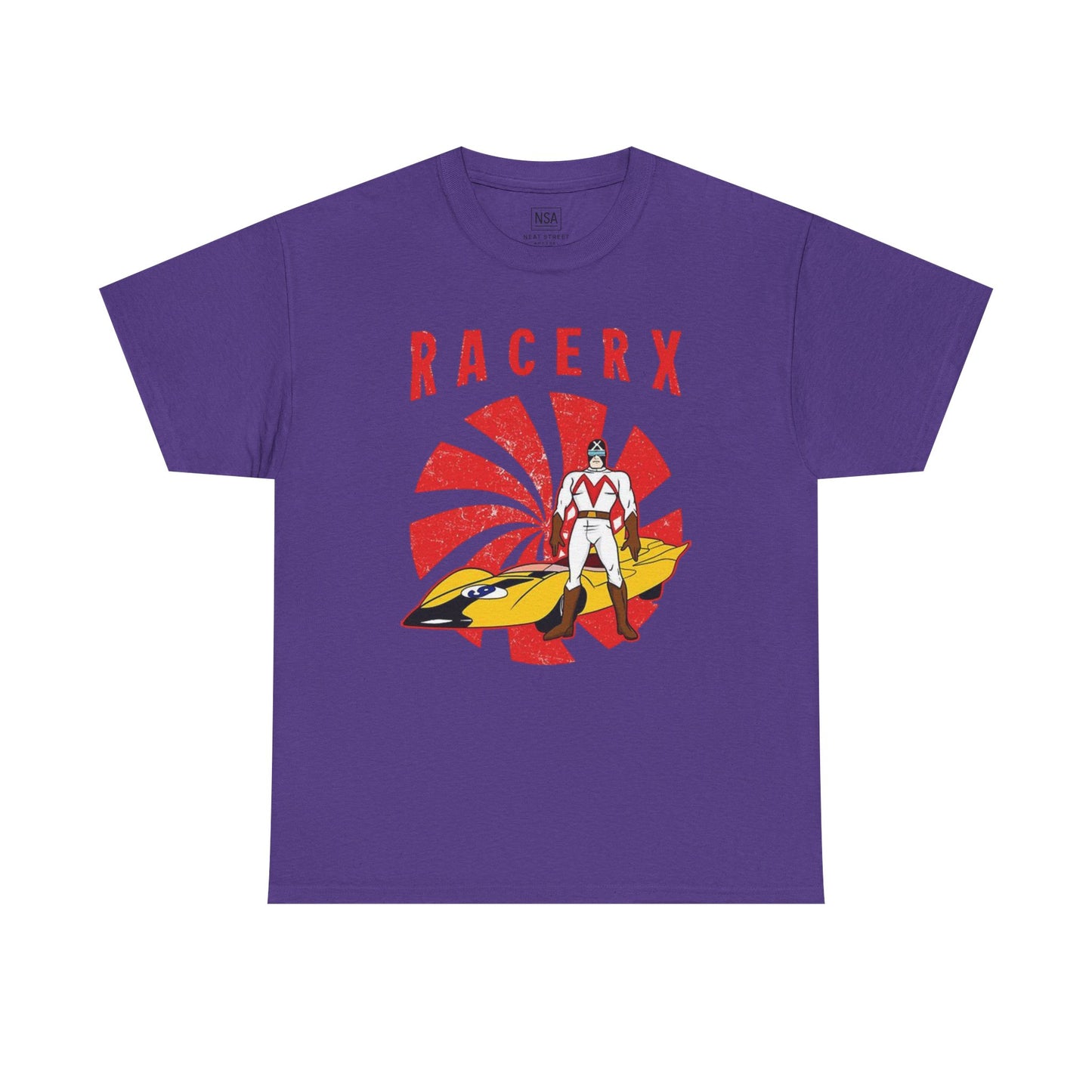 Retro Racerx Unisex Heavy Cotton Tee - Vintage Style Shirt