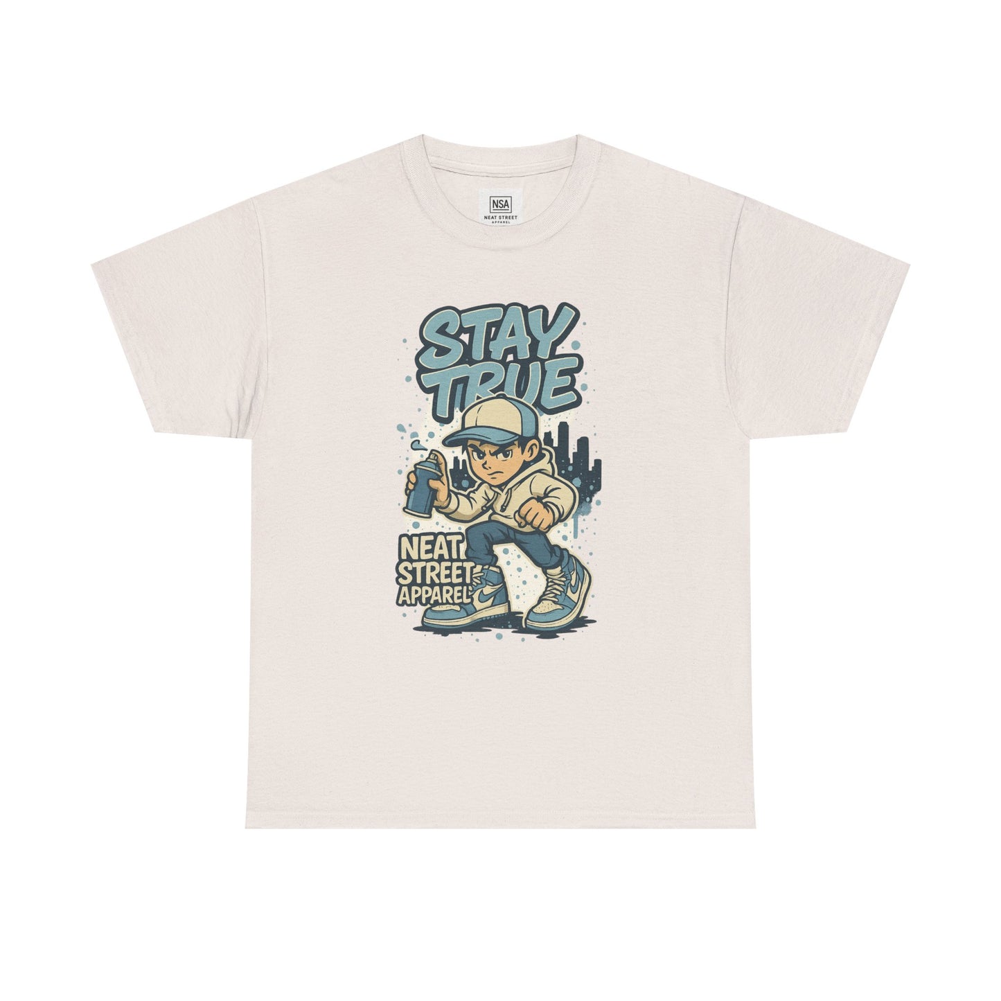 Stay True Unisex Heavy Cotton Tee - Streetwear Style Shirt for Casual Vibes
