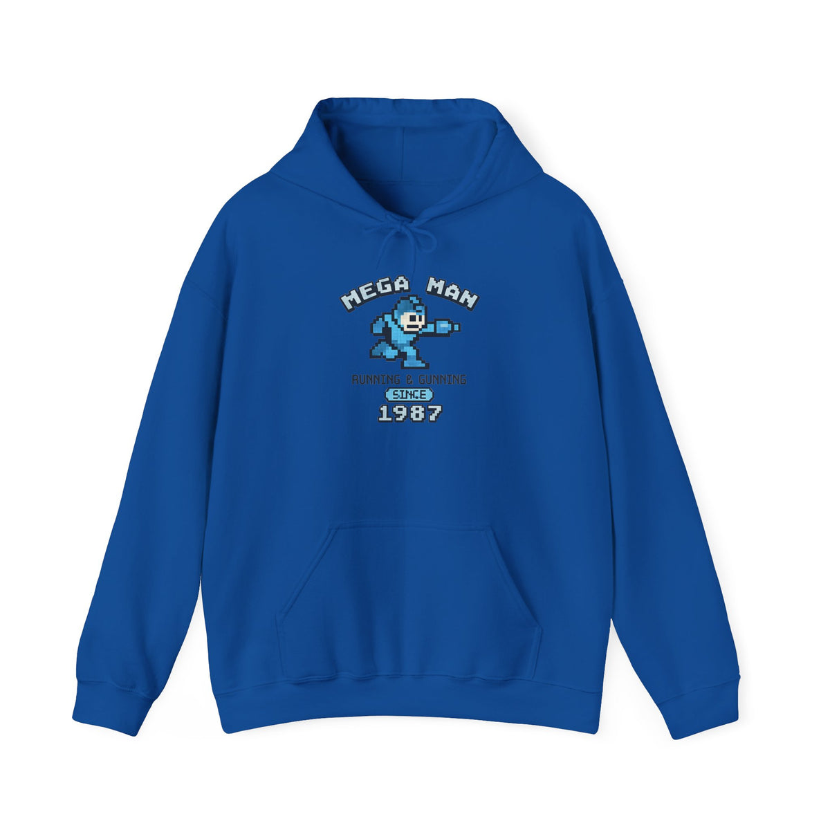 Mega Man 1987 Hoodie - Retro Gaming Pullover