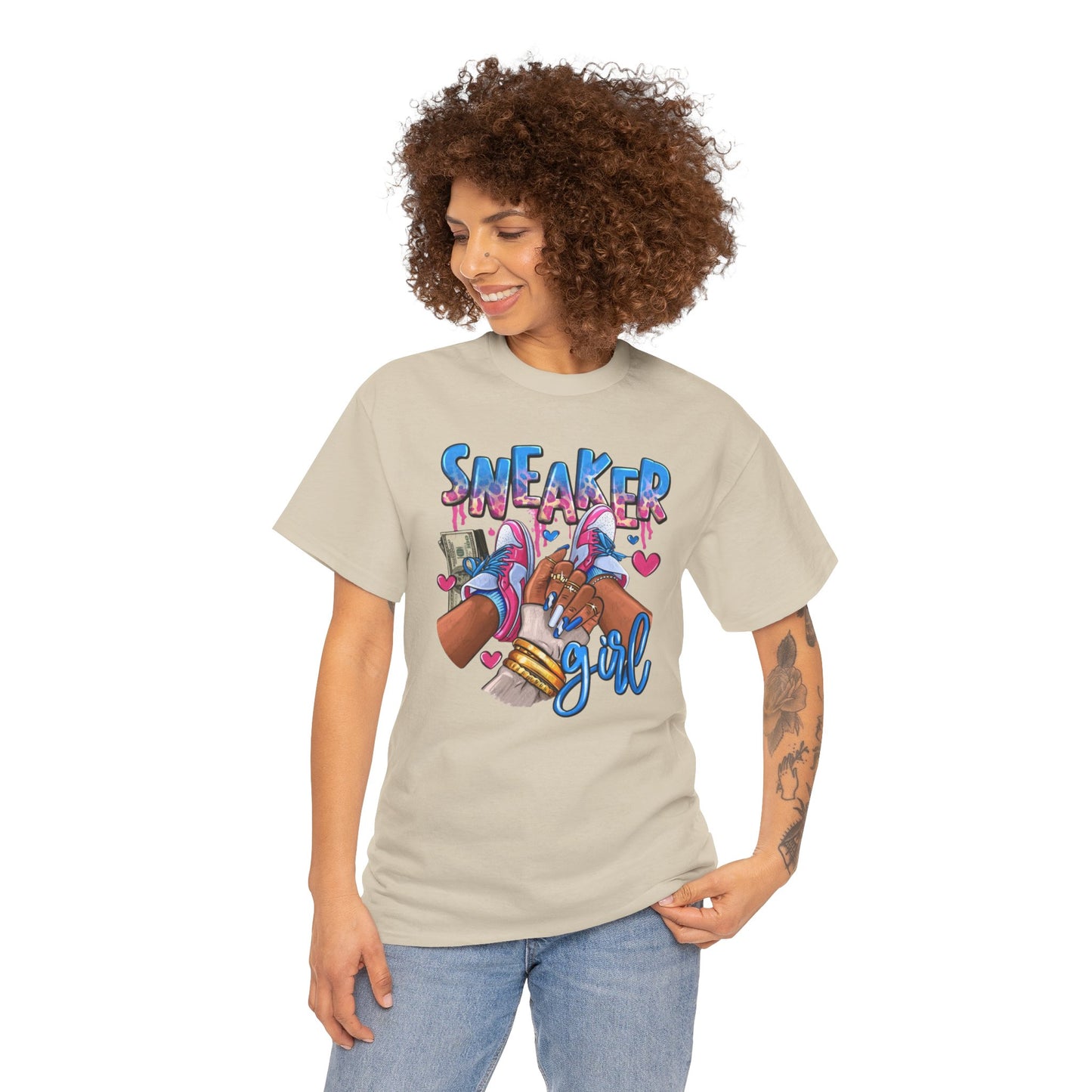 Sneaker Girl Unisex Heavy Cotton Tee