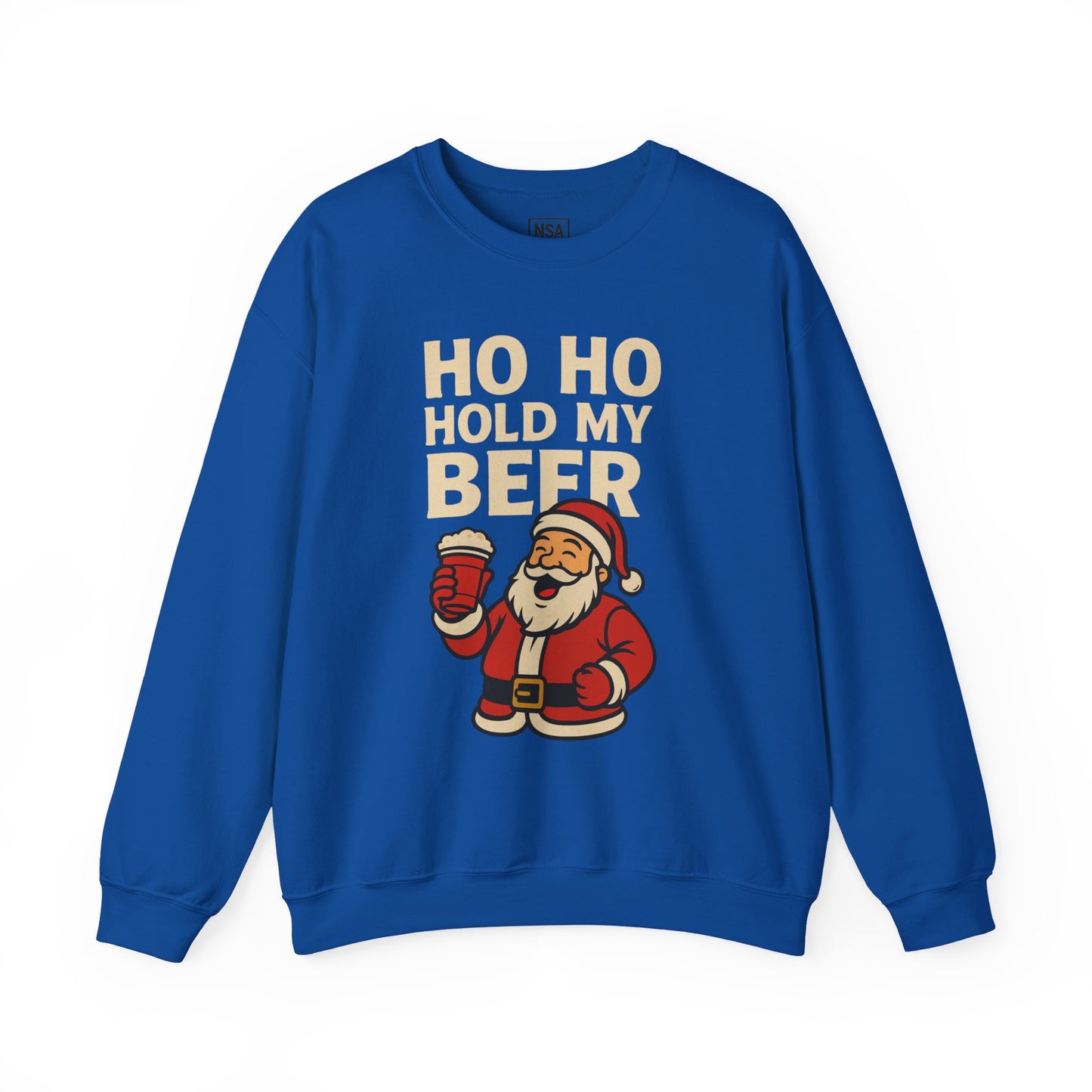 Festive Santa Sweatshirt | Holiday Apparel, Christmas Gift, Cozy Winter Wear, Funny Sweatshirt, Unisex Crewneck