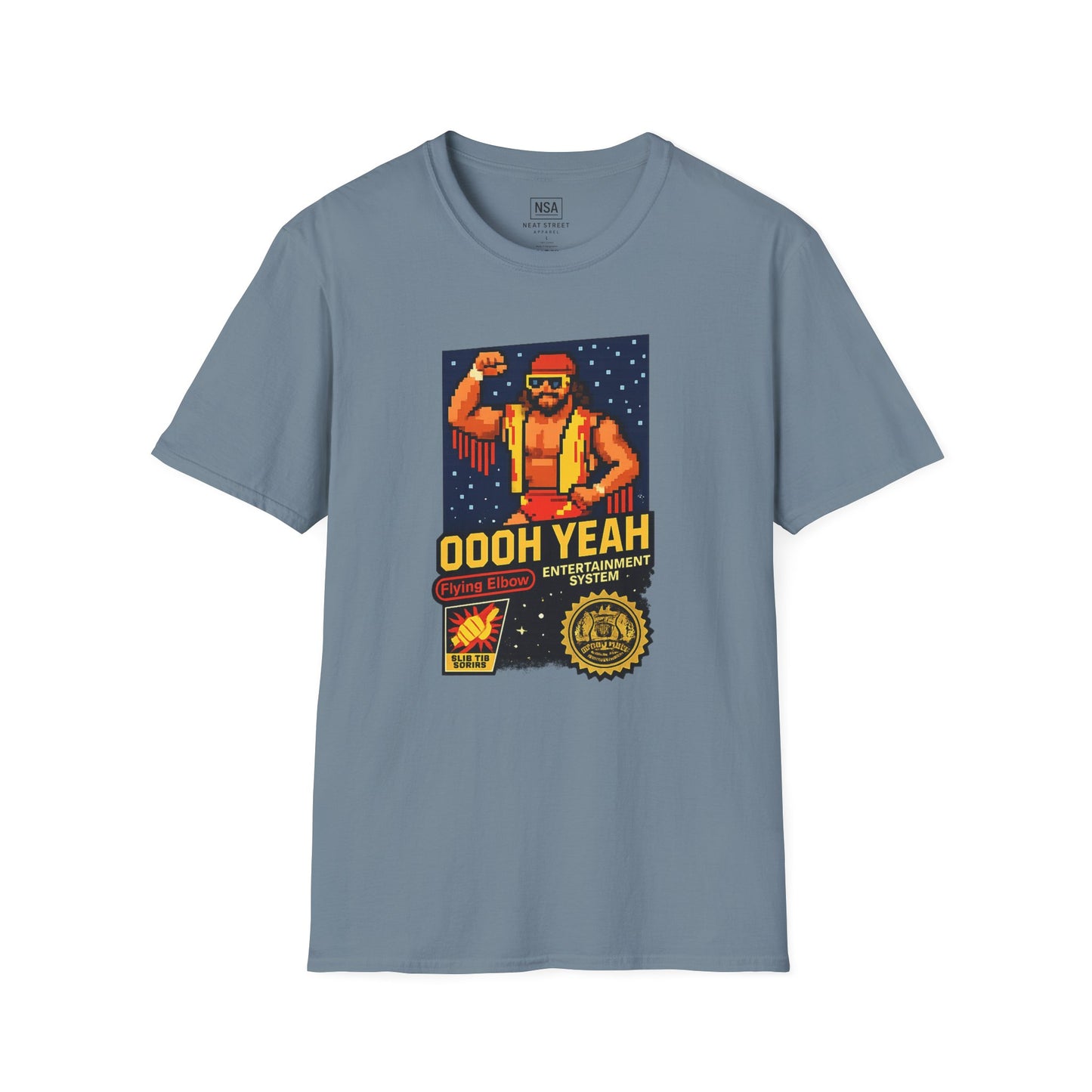 Retro Macho Man Pixel T-Shirt