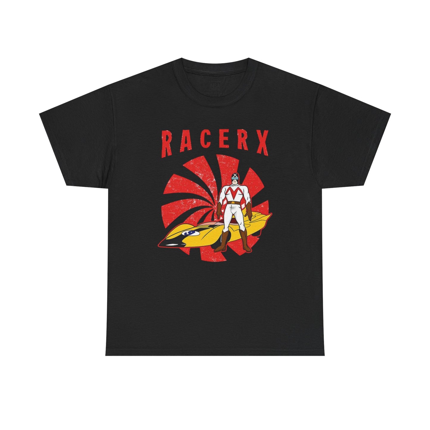 Retro Racerx Unisex Heavy Cotton Tee - Vintage Style Shirt