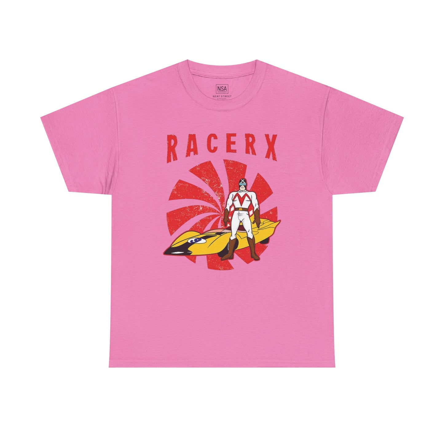 Retro Racerx Unisex Heavy Cotton Tee - Vintage Style Shirt