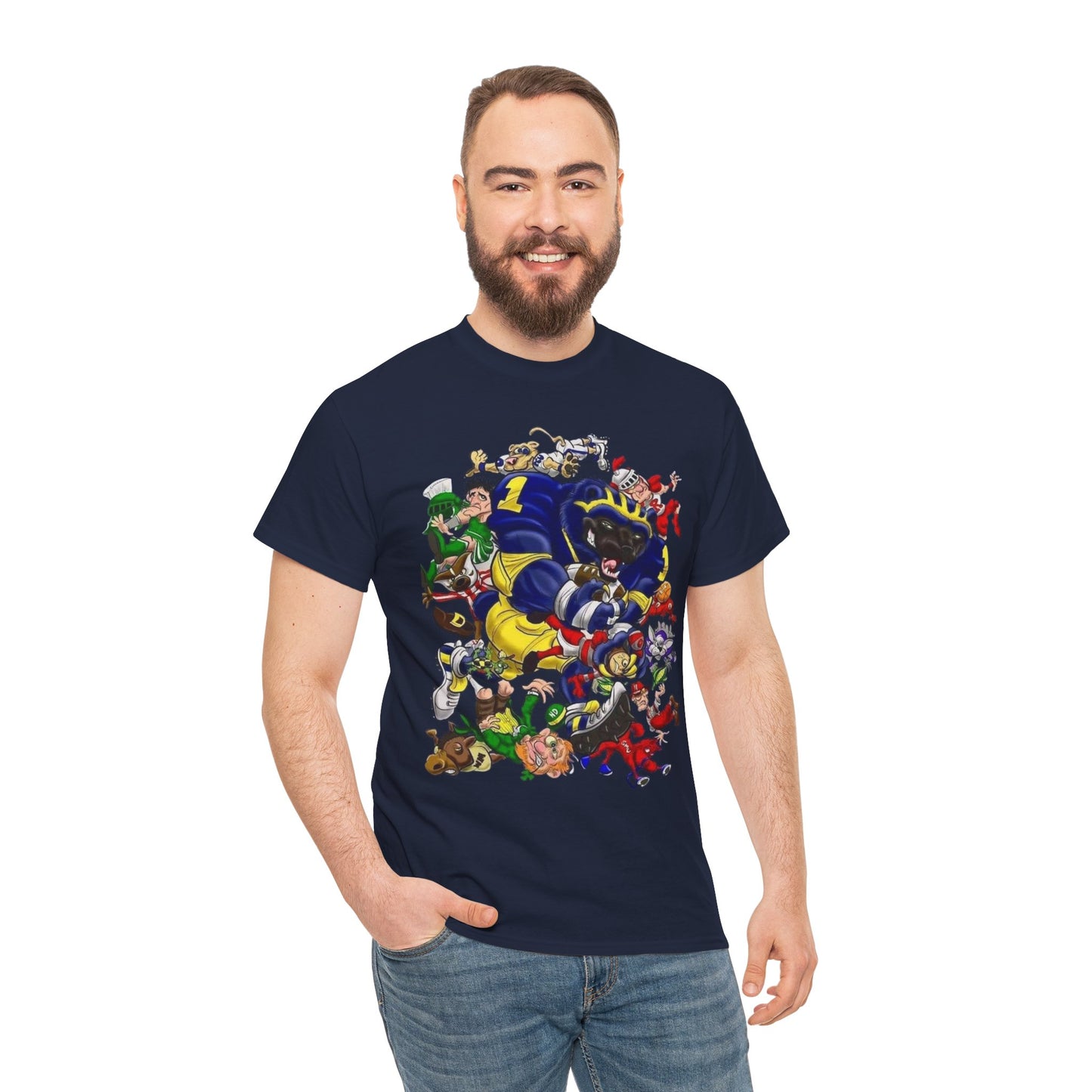 Wolverines Unisex Heavy Cotton Tee