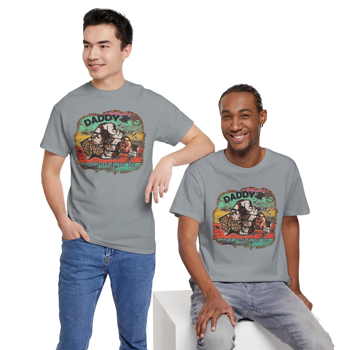 Rasta Retro Graphic Tee for Dads | Unisex Heavy Cotton T-Shirt