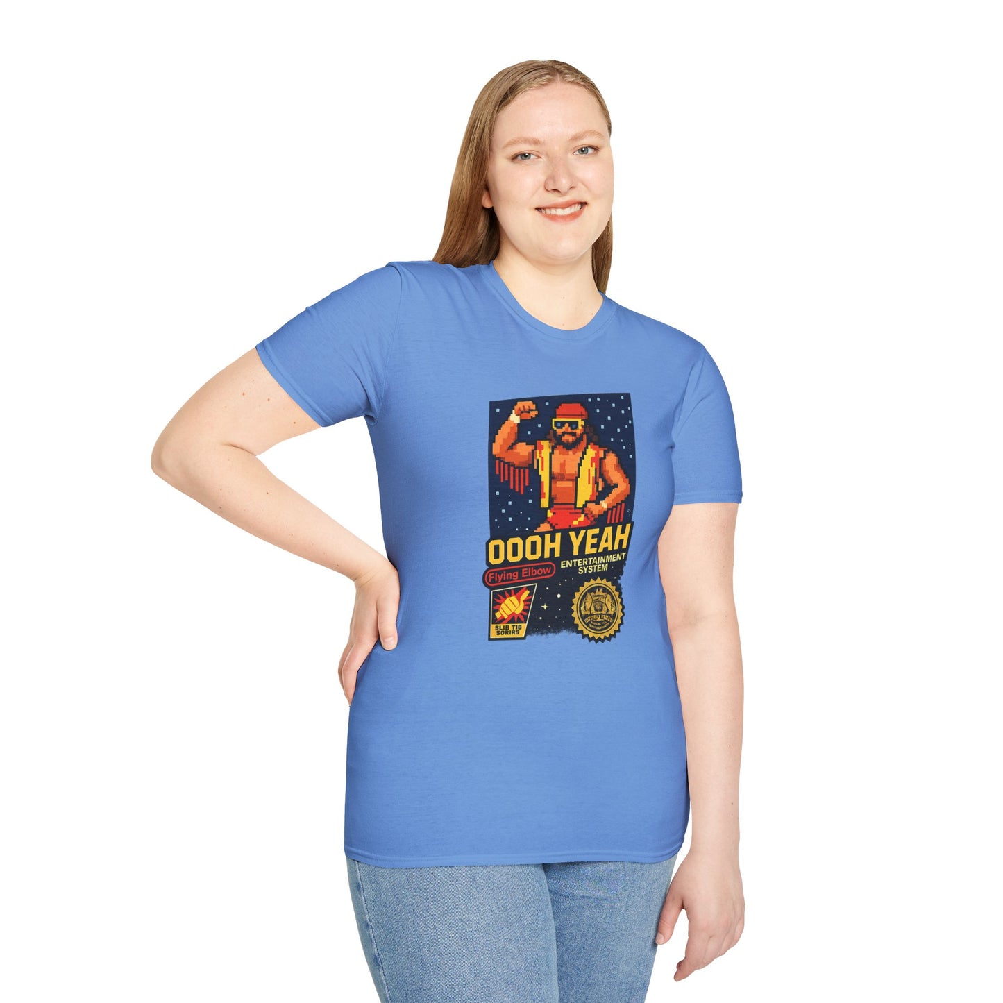 Retro Macho Man Pixel T-Shirt